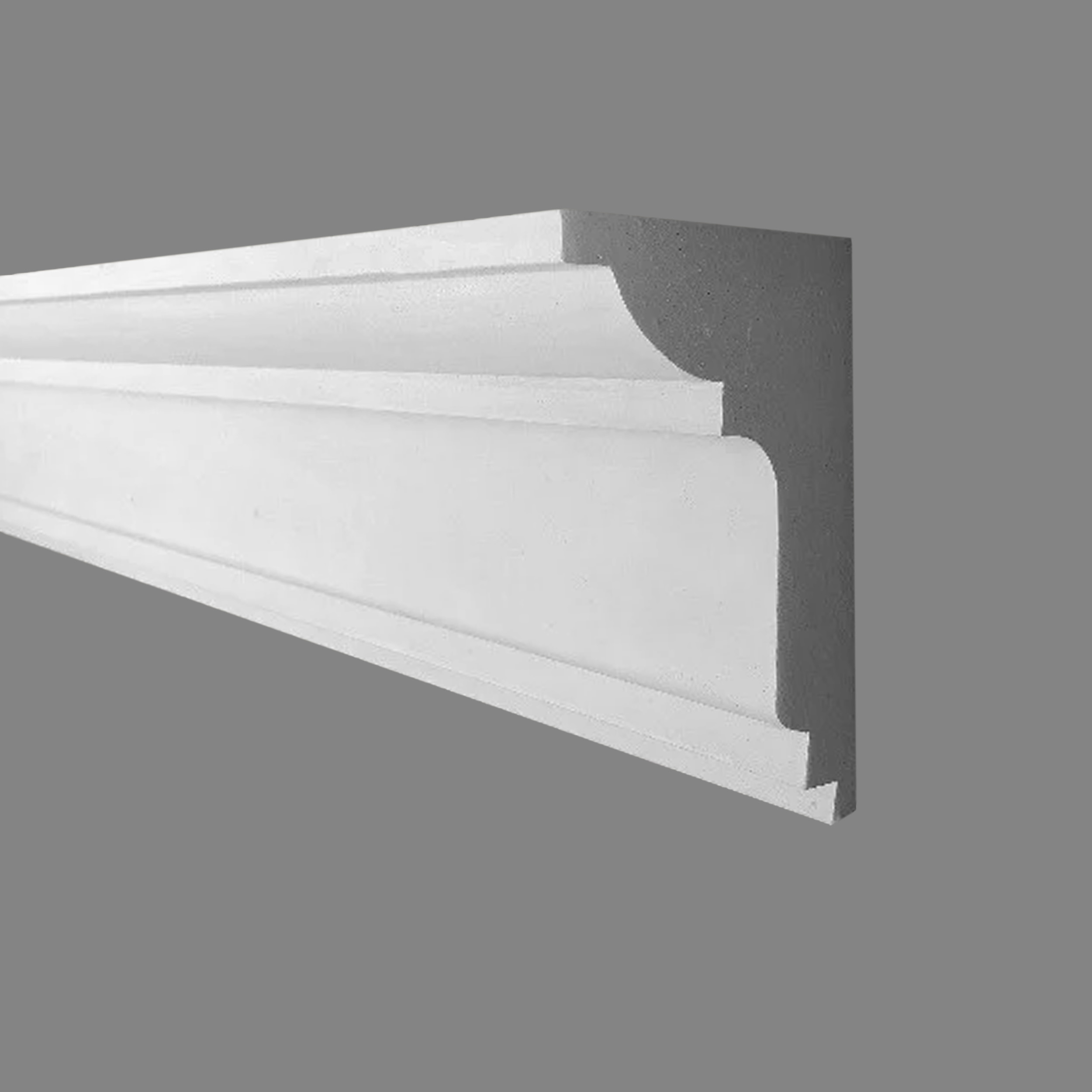 PROVISTON Modanatura in gesso Heilbronn Stucco in gesso autentico 85 x 120 x 1140 mm Modanature in gesso