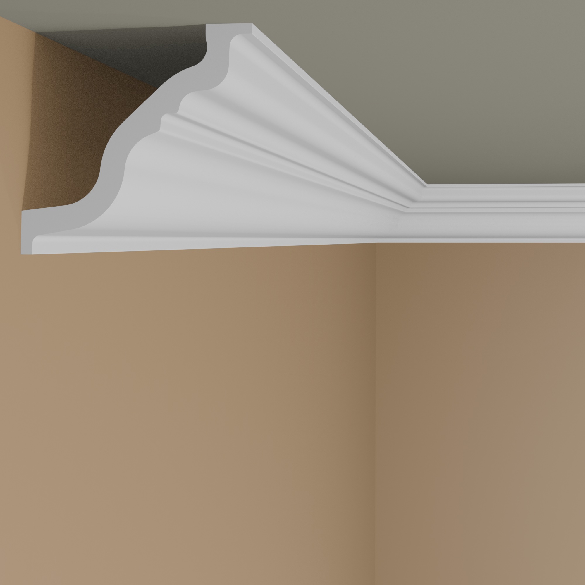 Modanatura per soffitto NMC TL NOMASTYL Polistirene 150 x 150 x 2000 mm Cornice bianca Modanatura per parete