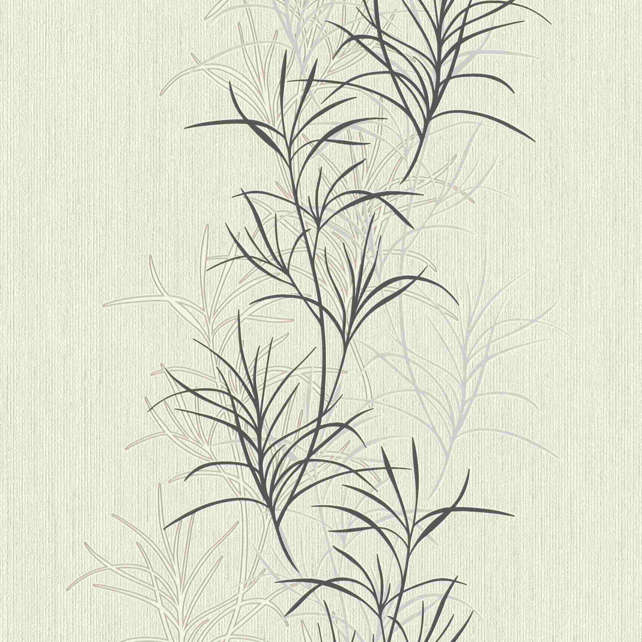 Rasch #ROCKNROLLE 536027 Carta da parati in tessuto non tessuto Motivo floreale 0,53 x 10,05 m Beige