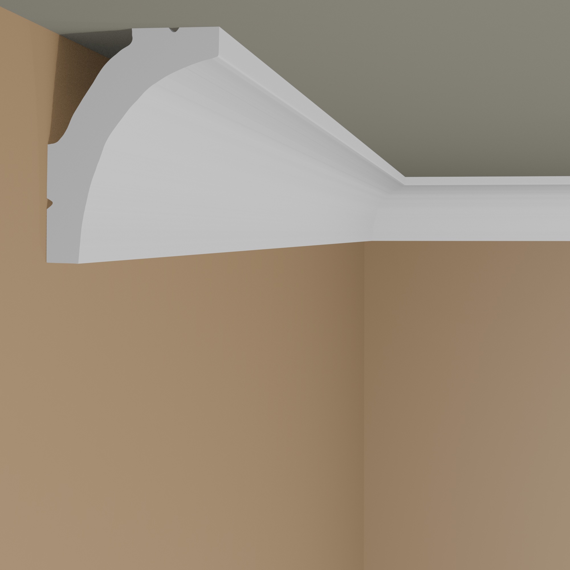 NMC WT8 WALLSTYL Modanatura per soffitto 22 x 30 x 2000 mm Polistirene Bianco