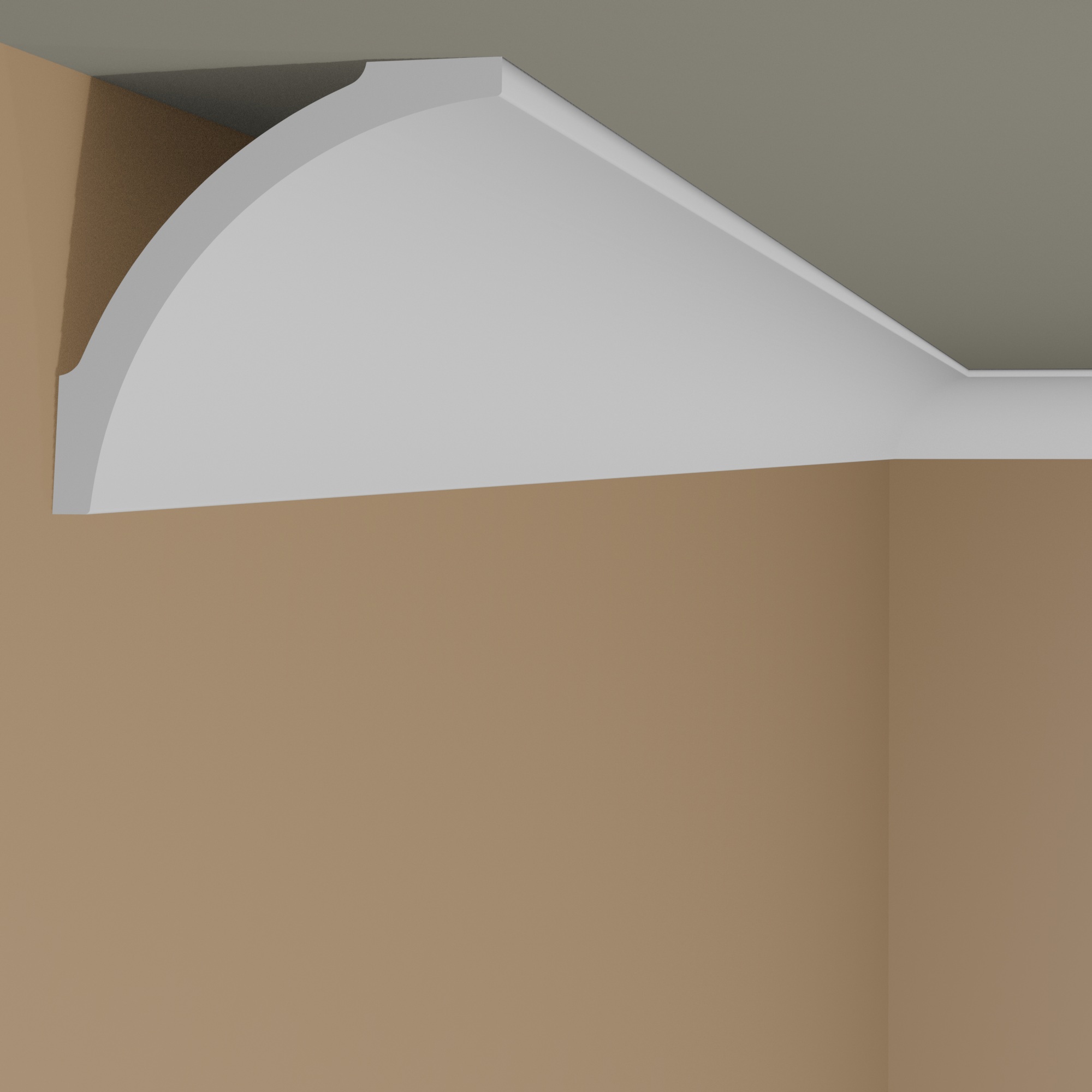 Modanatura per soffitto NMC B8 NOMASTYL Polistirene 82 x 82 x 2000 mm Cornice bianca Modanatura per parete