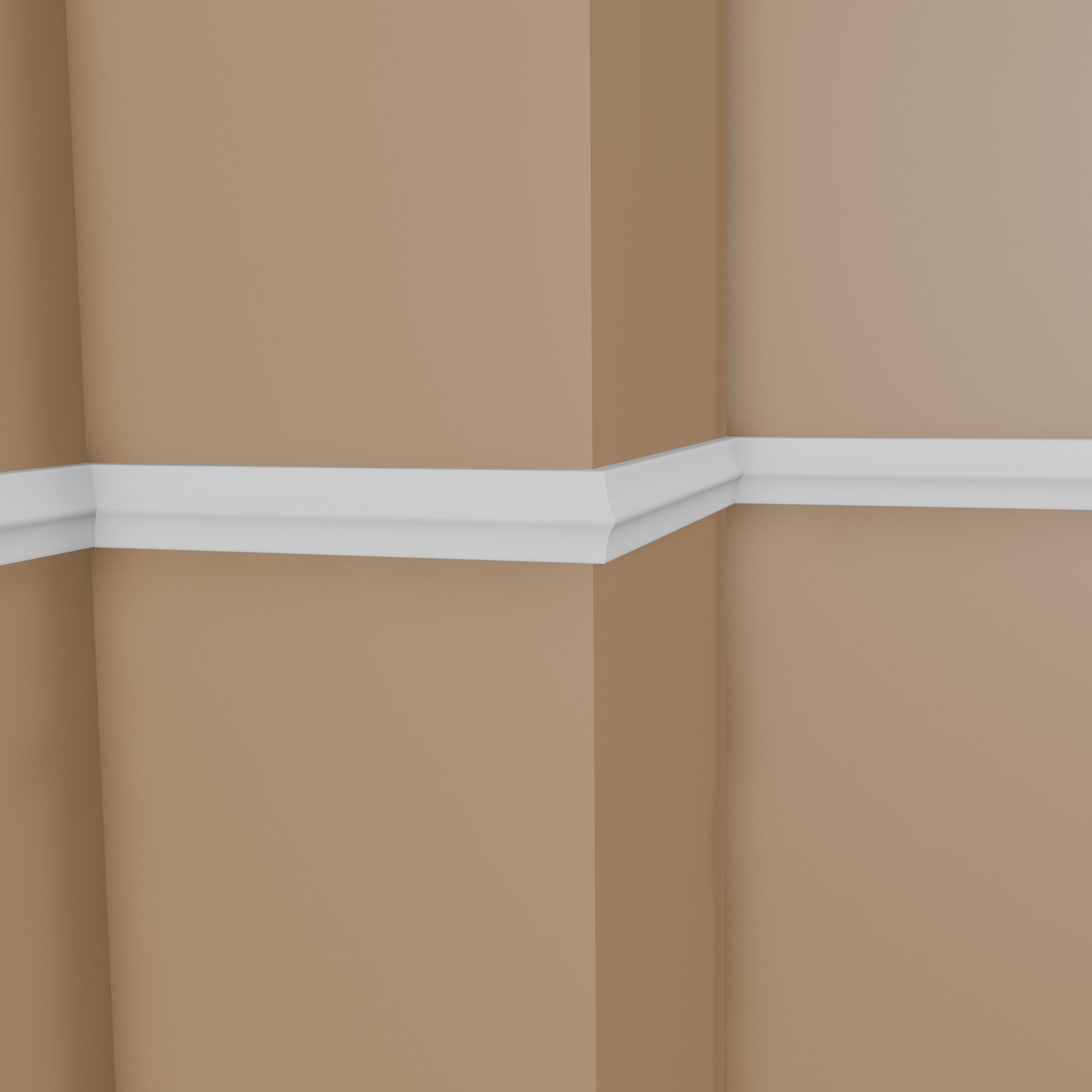 PROVISTON Modanatura decorativa "NE026" 15 x 45 x 2000 mm Bianco Modanatura murale Decorazione murale Alta qualità