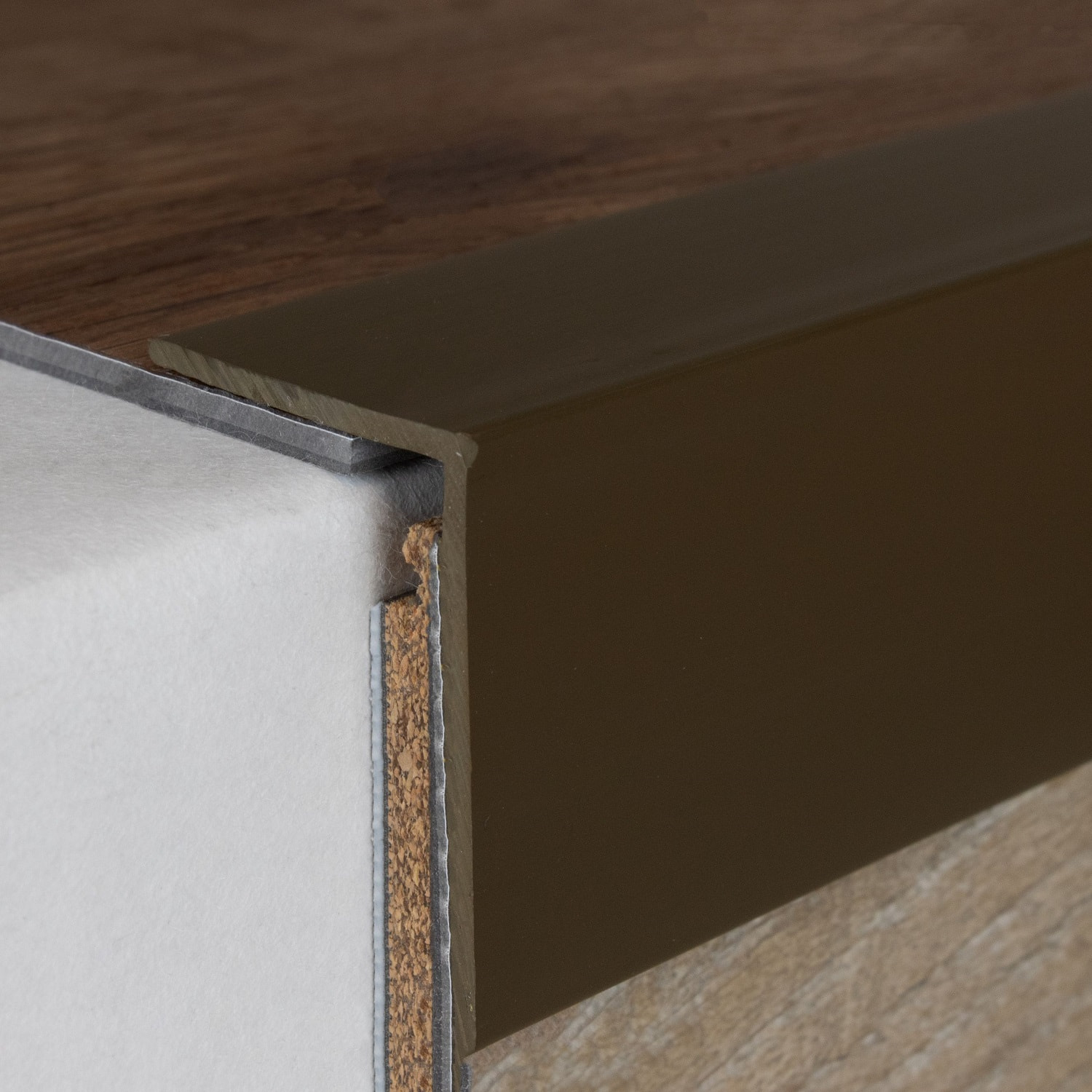 Profili per bordi e angoli delle scale PROVISTON Ortiga Altezza 23 mm Larghezza 35 mm PVC