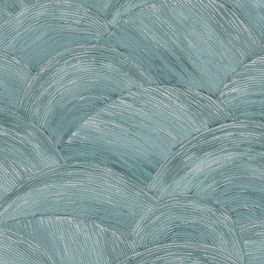 A.S. Creation Stili di viaggio 391052 Carta da parati in tessuto non tessuto Astratto 10,05 x 0,53 m Petrolio