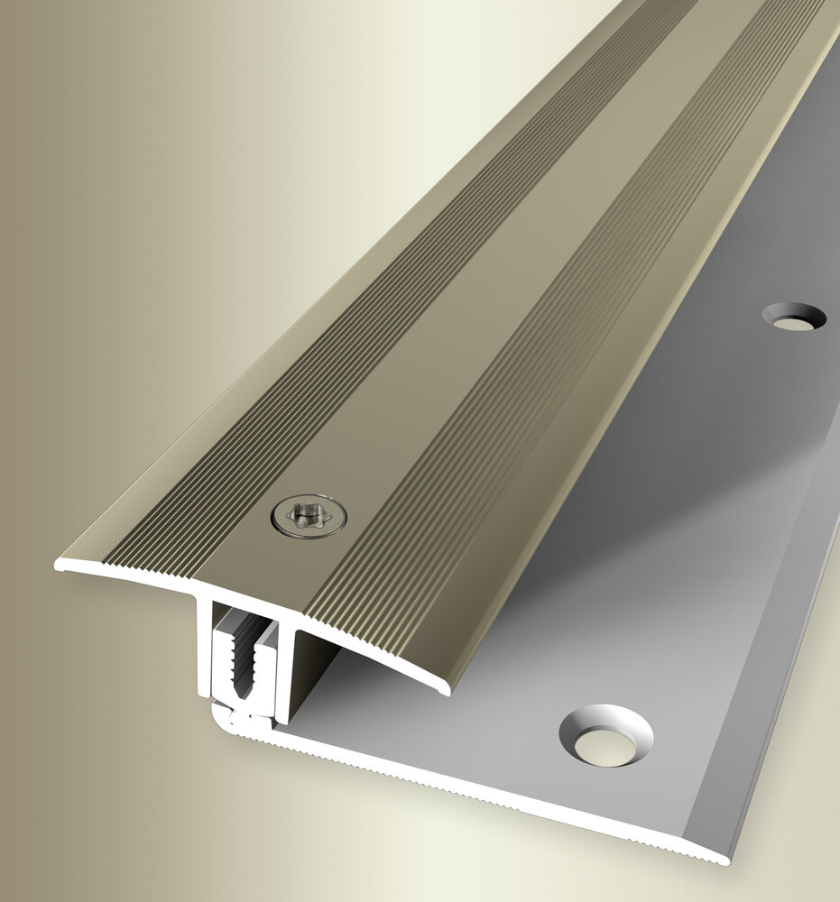 Profilo di transizione PROVISTON, larghezza 37 mm, altezza bordo 7 - 17 mm, striscia di transizione