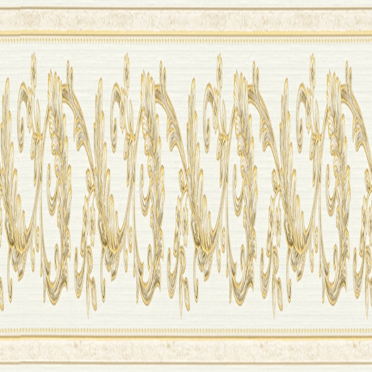 A.S. Creation Only Borders 10 369141 Carta da parati in tessuto non tessuto Barocco 0,08x5m Beige