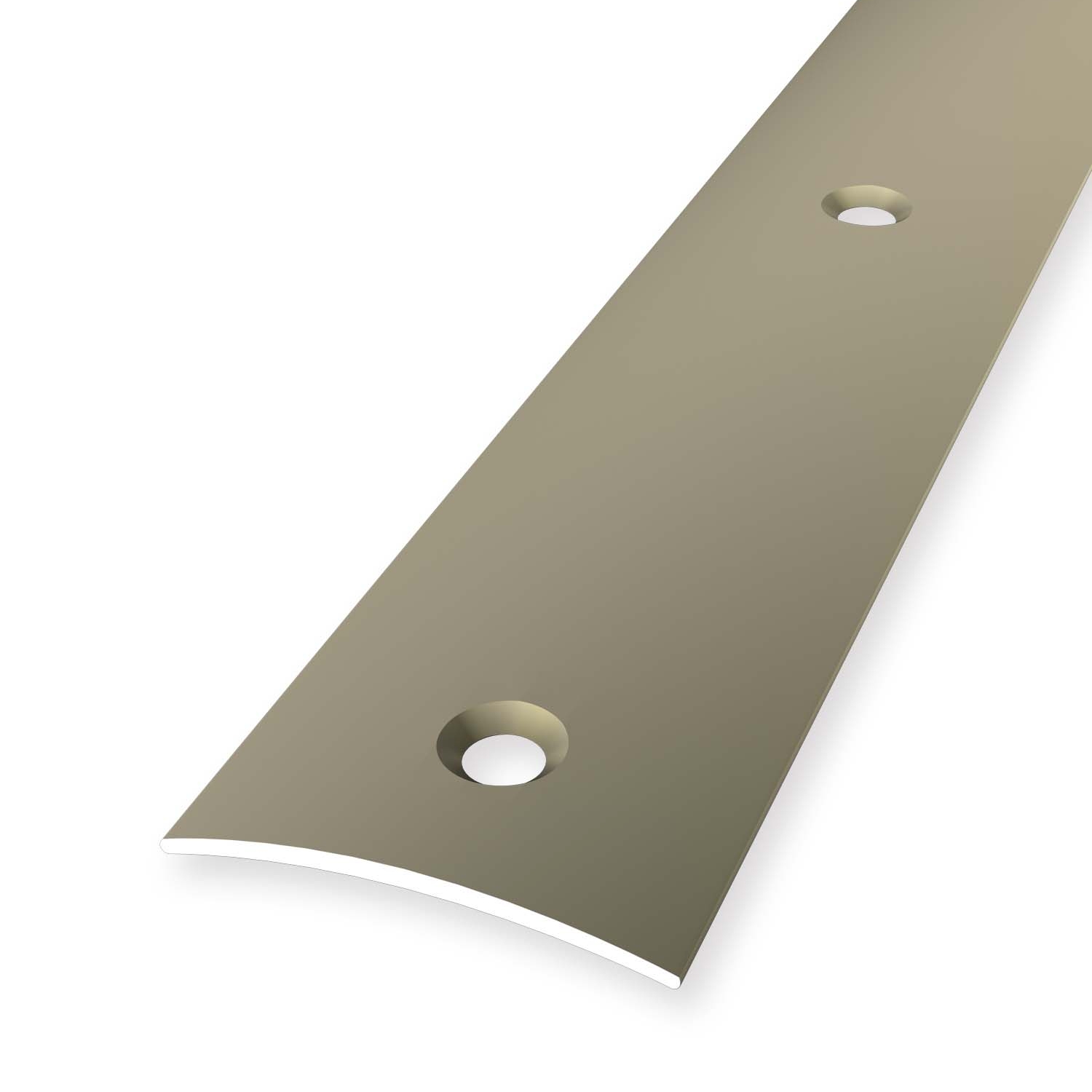 Profilo di transizione in alluminio liscio 4 x 30 mm, varie lunghezze Küberit