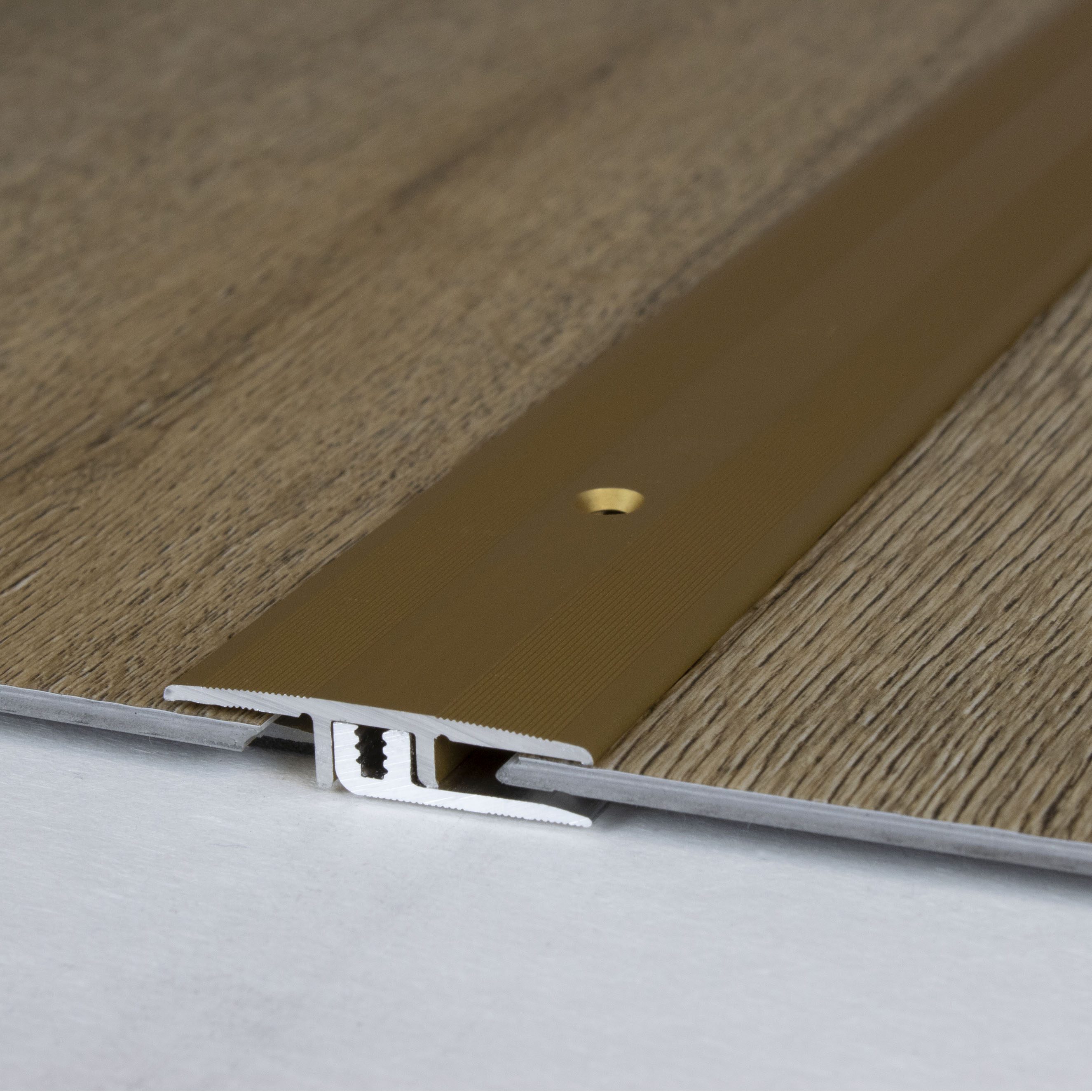 Profilo di transizione PROVISTON Richmond B, altezza bordo 33 mm, striscia di transizione 5-9 mm, alluminio anodizzato