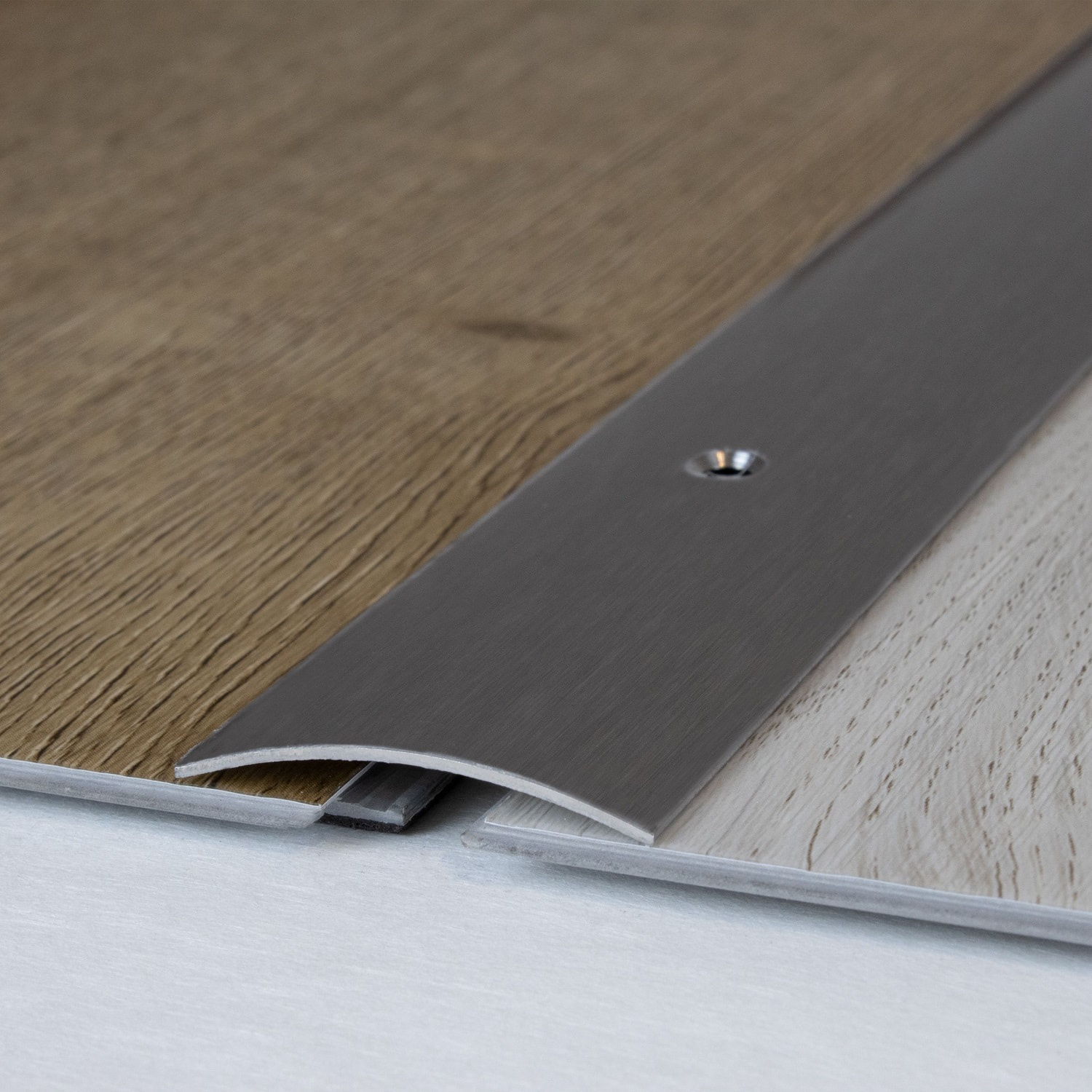 Profilo di transizione PROVISTON Kampen Altezza 4,5 mm Larghezza 37 mm Striscia di transizione in acciaio inossidabile