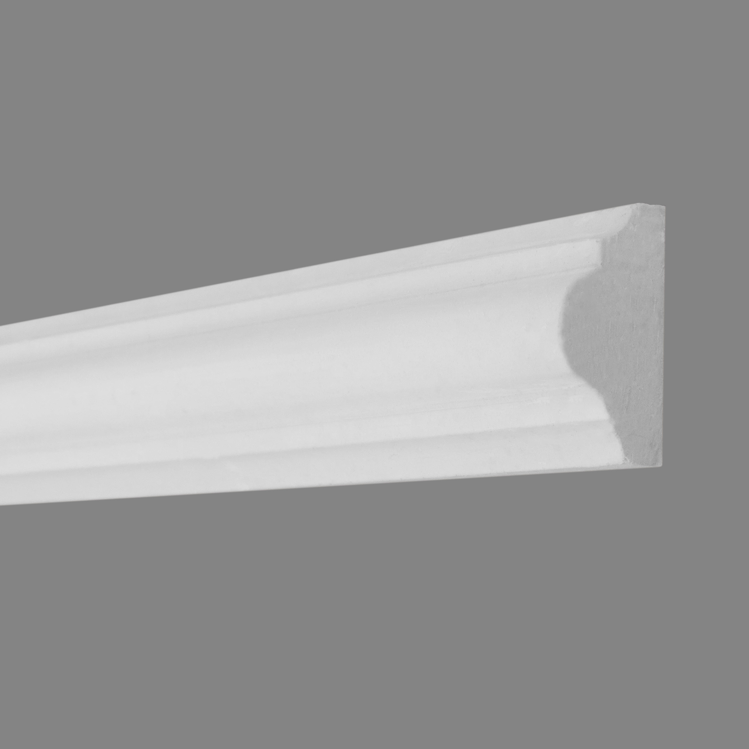 PROVISTON Modanatura decorativa in gesso 40 x 20 x 1000 mm Modanatura da parete bianca
