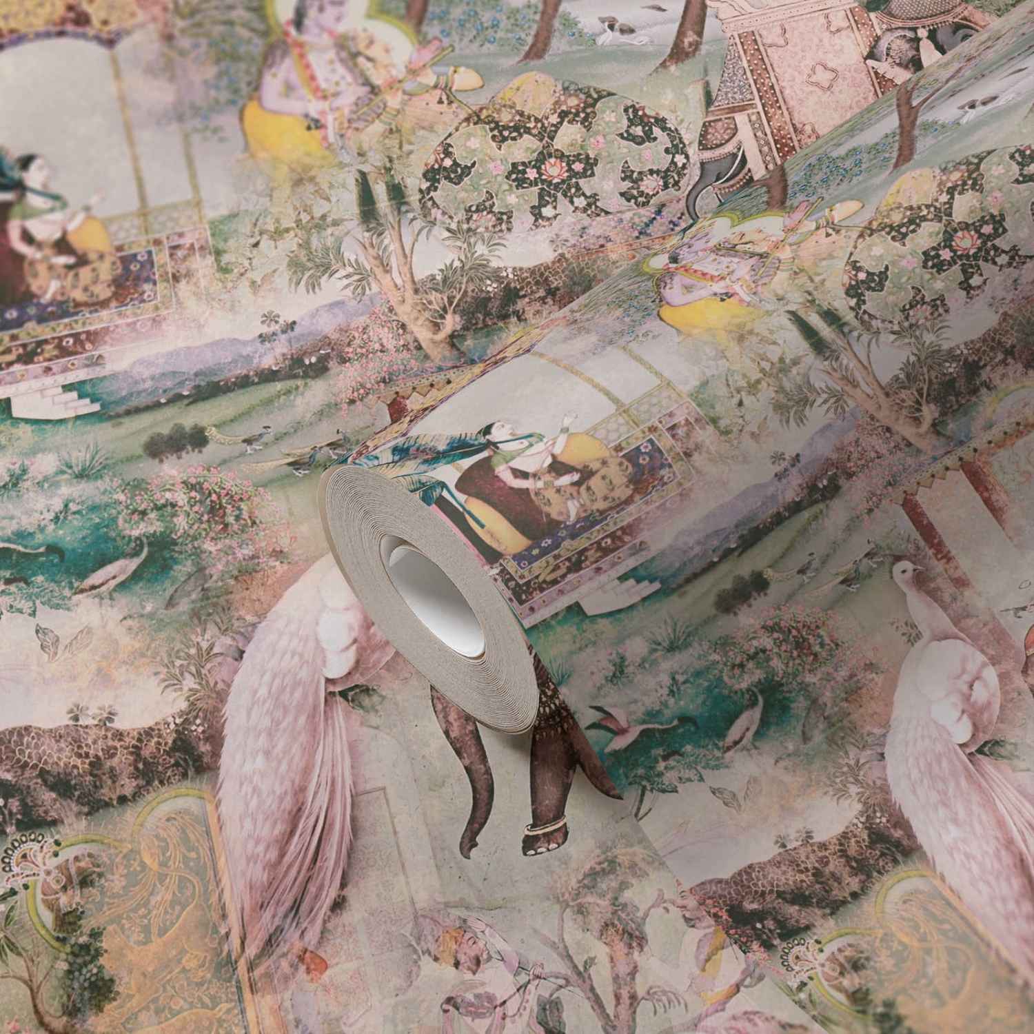A.S. Creation Dream Flowery 381732 Carta da parati in tessuto non tessuto Vintage 0,53 x 10,05 m Beige Giallo