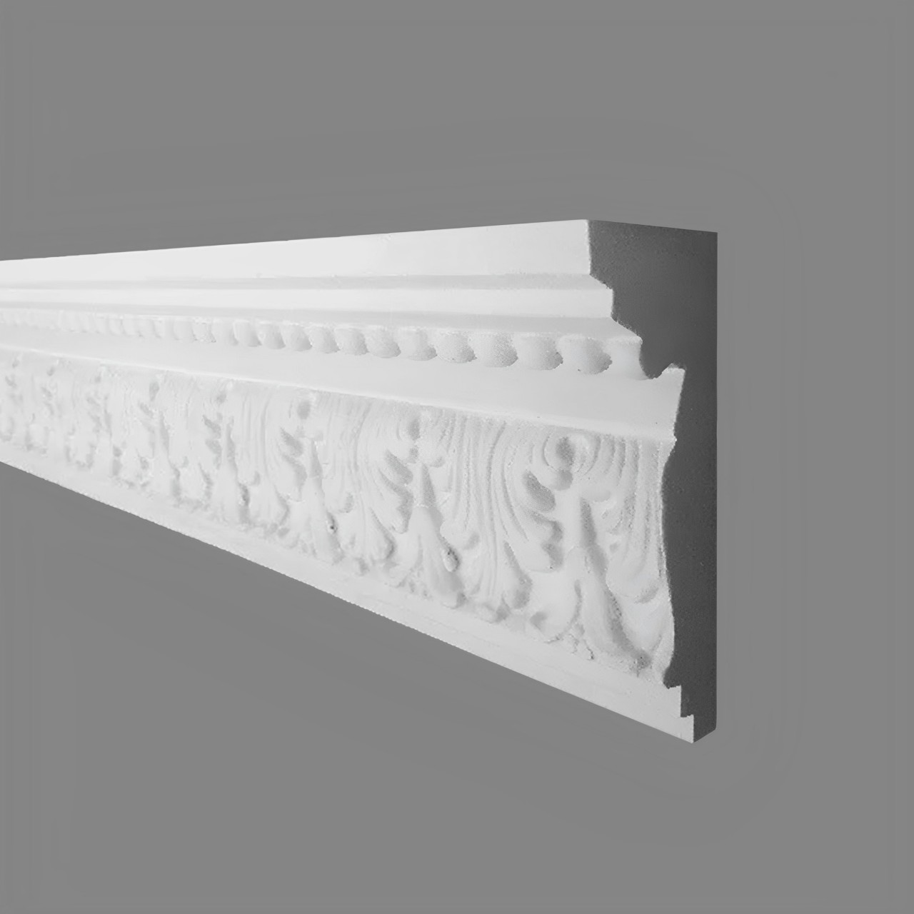 PROVISTON Modanatura in gesso Bonn Stucco in gesso autentico 50 x 120 x 1050 mm Modanature in gesso