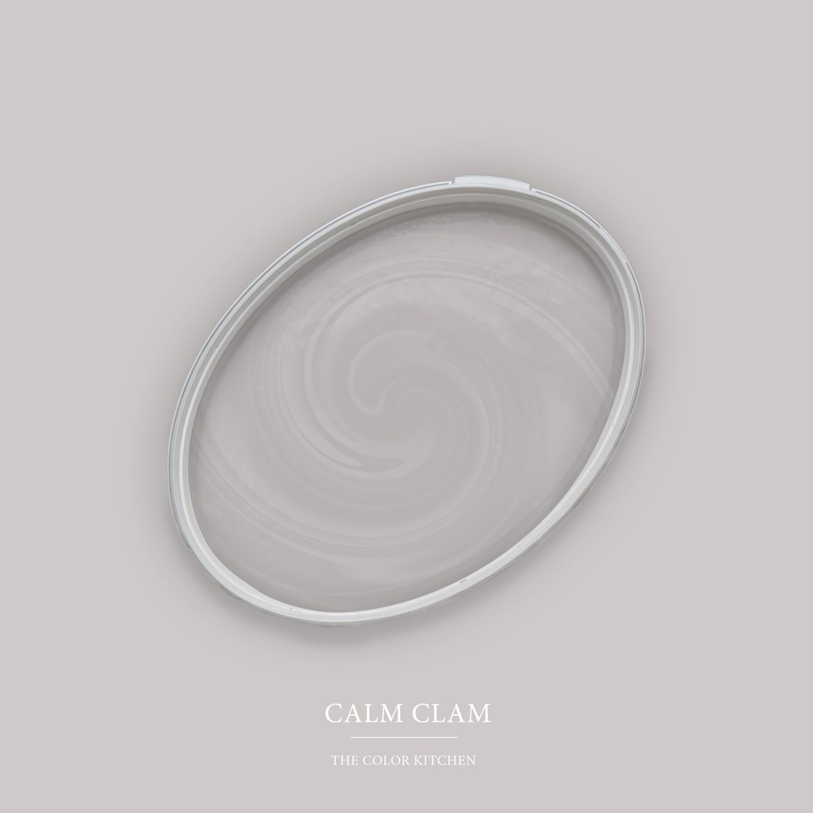 Pittura murale grigio opaco The Color Kitchen Calm Clam Pittura per interni esclusiva, ad alta intensità cromatica