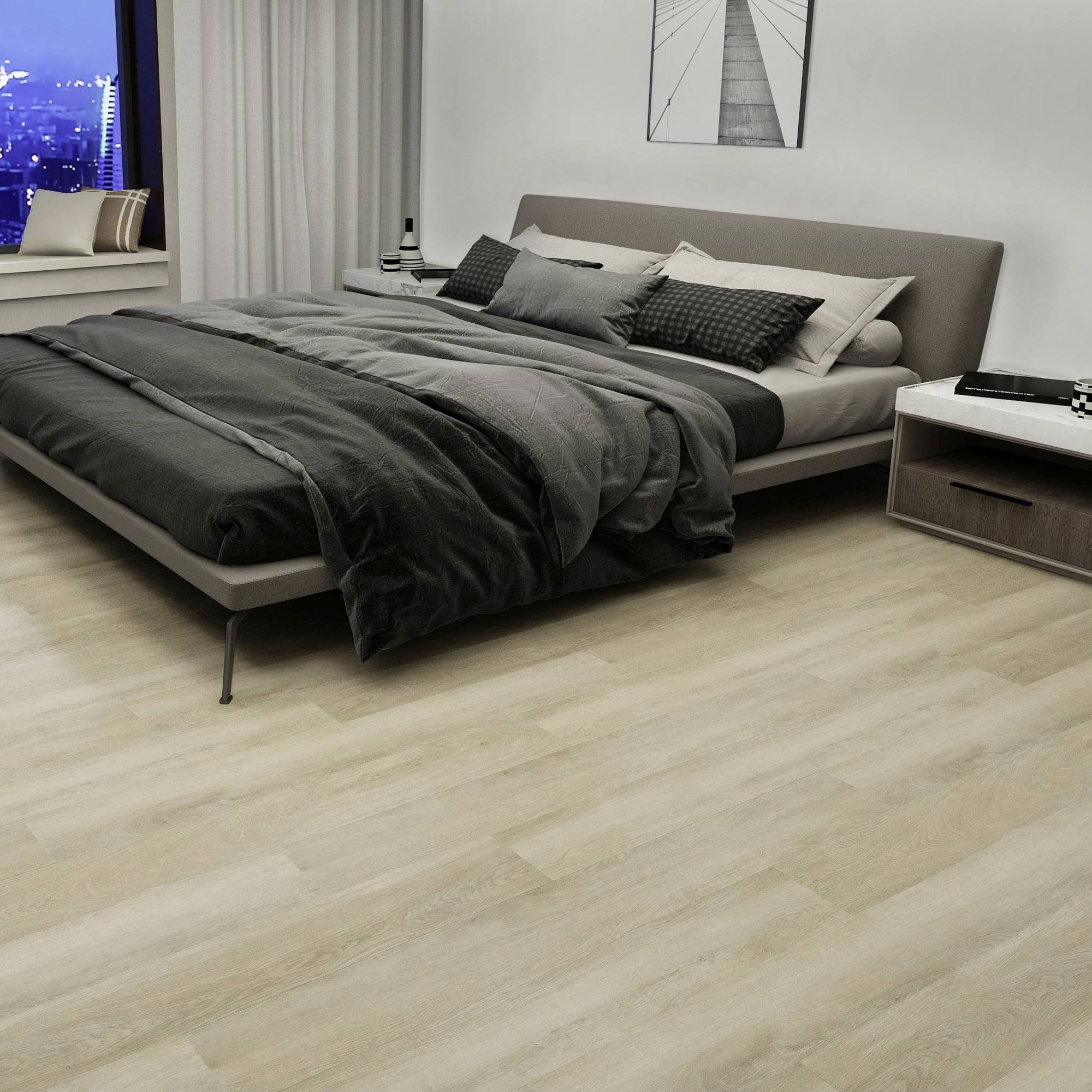 Check One Pavimento in vinile Prenzlau 5 x 229 x 1220 mm Click Vinile Effetto Legno Rovere Marrone