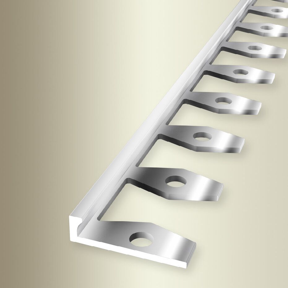 Profili di bordatura e finitura Küberit H 4,5 mm L 21 mm L 2500 mm altezza bordatura 3 mm alluminio anodizzato