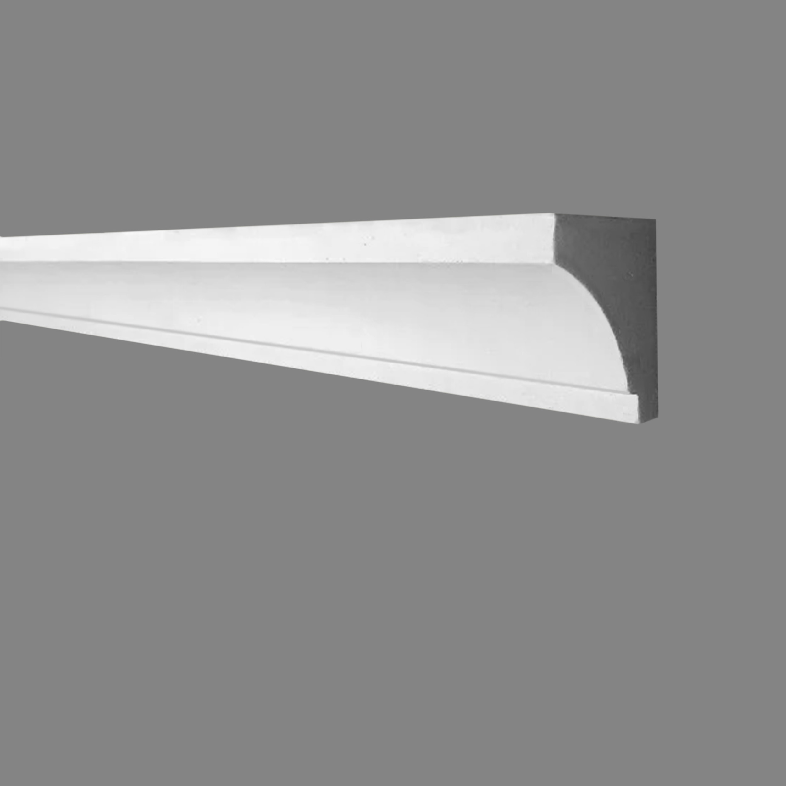 PROVISTON Modanatura in gesso Neuss Stucco in gesso autentico 48 x 60 x 1000 mm Modanature in gesso