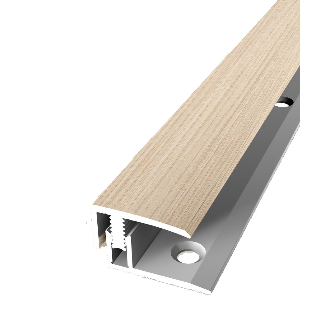 Profili di bordatura e finitura PROVISTON, larghezza 21 mm, altezza bordatura 7 - 12 mm, alluminio anodizzato