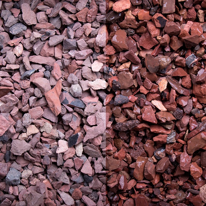 Ghiaia decorativa "Haver" 3-8 mm Pietra naturale calcarea rossa decorazione da giardino GSH