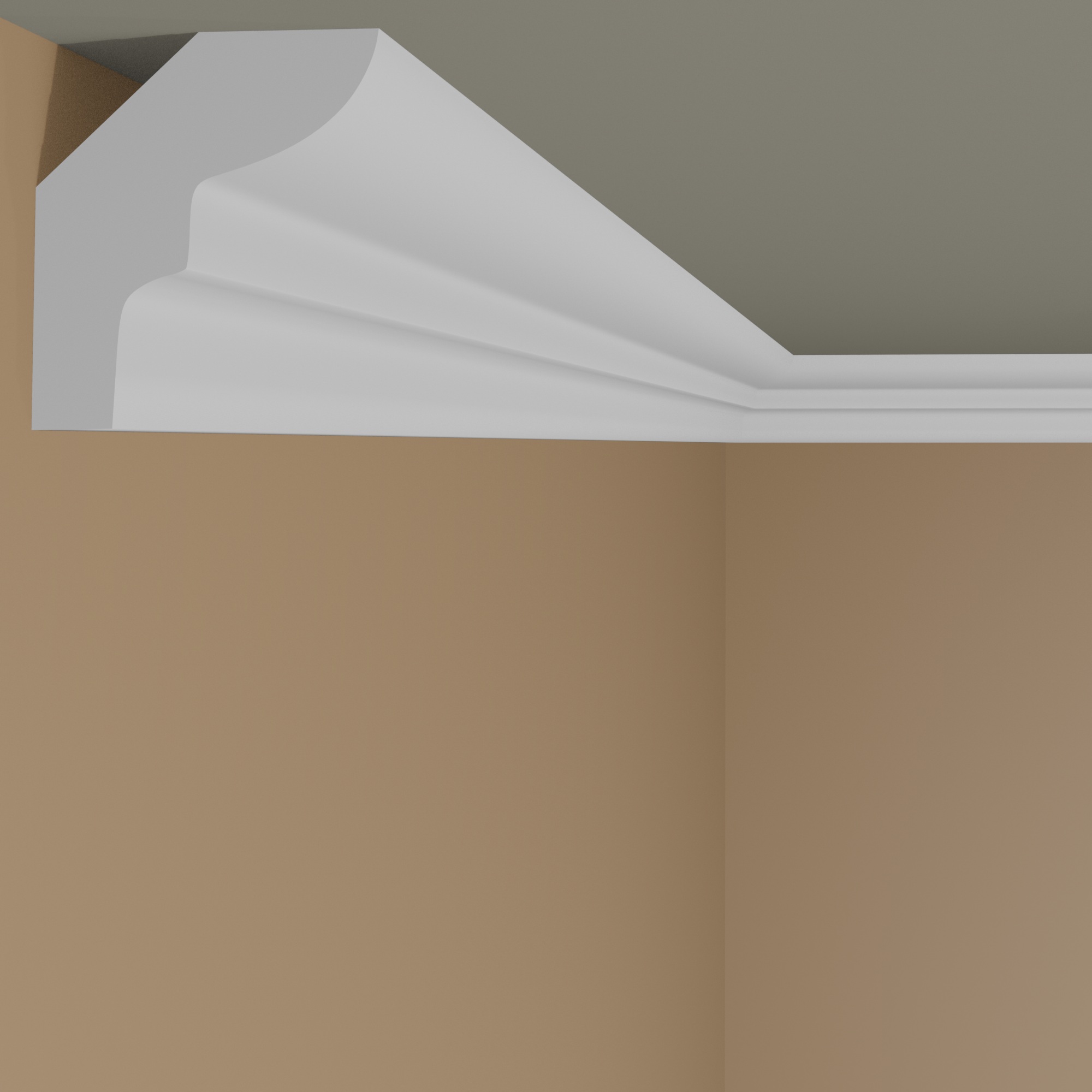 Cornice Elite Decor P892 Modanatura per soffitto in polistirolo espanso 25 x 15 x 2000 mm, bianca