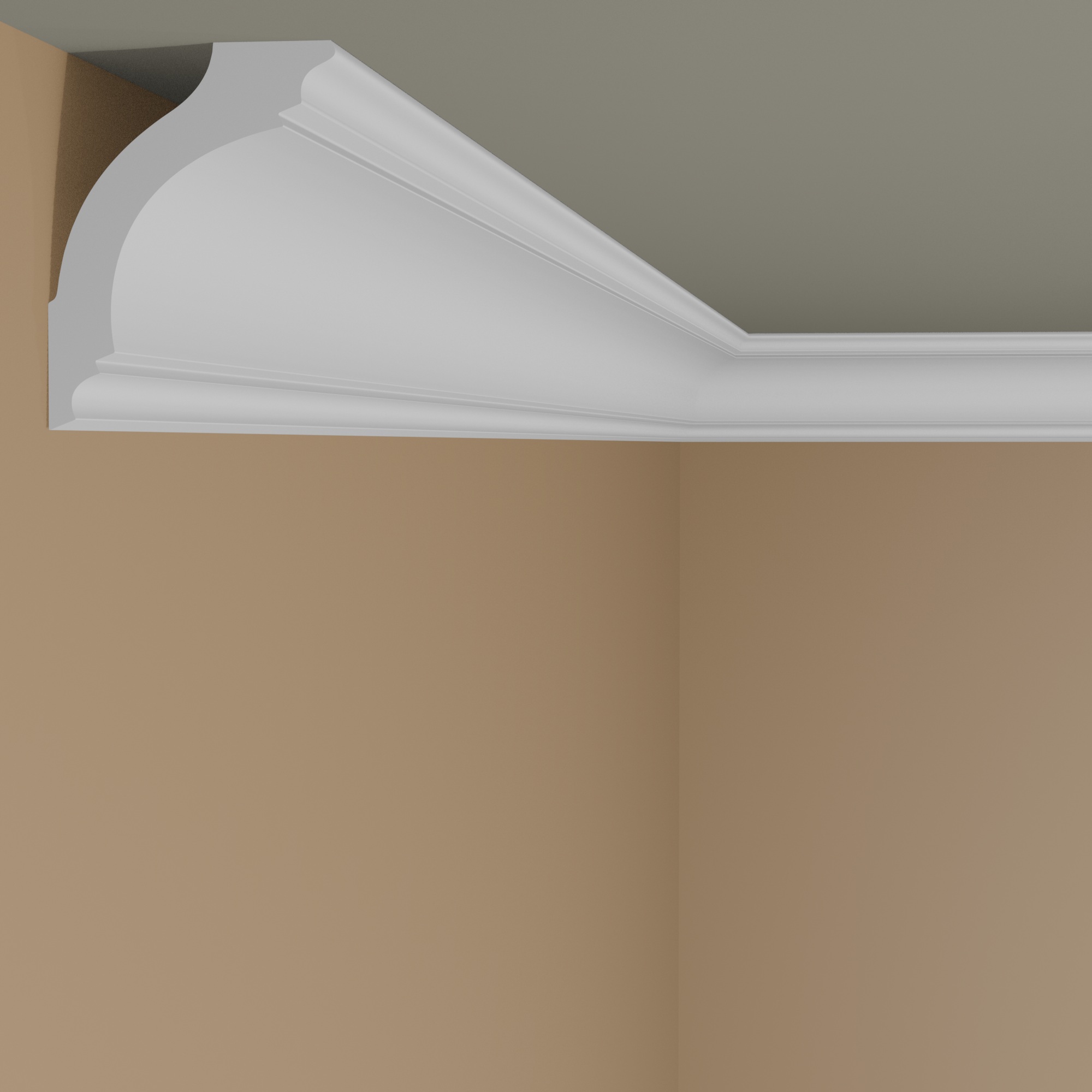 Striscia luminosa NMC Z1220 ARSTYL Poliuretano 50 x 75 x 2000 mm Bianco Striscia LED da soffitto