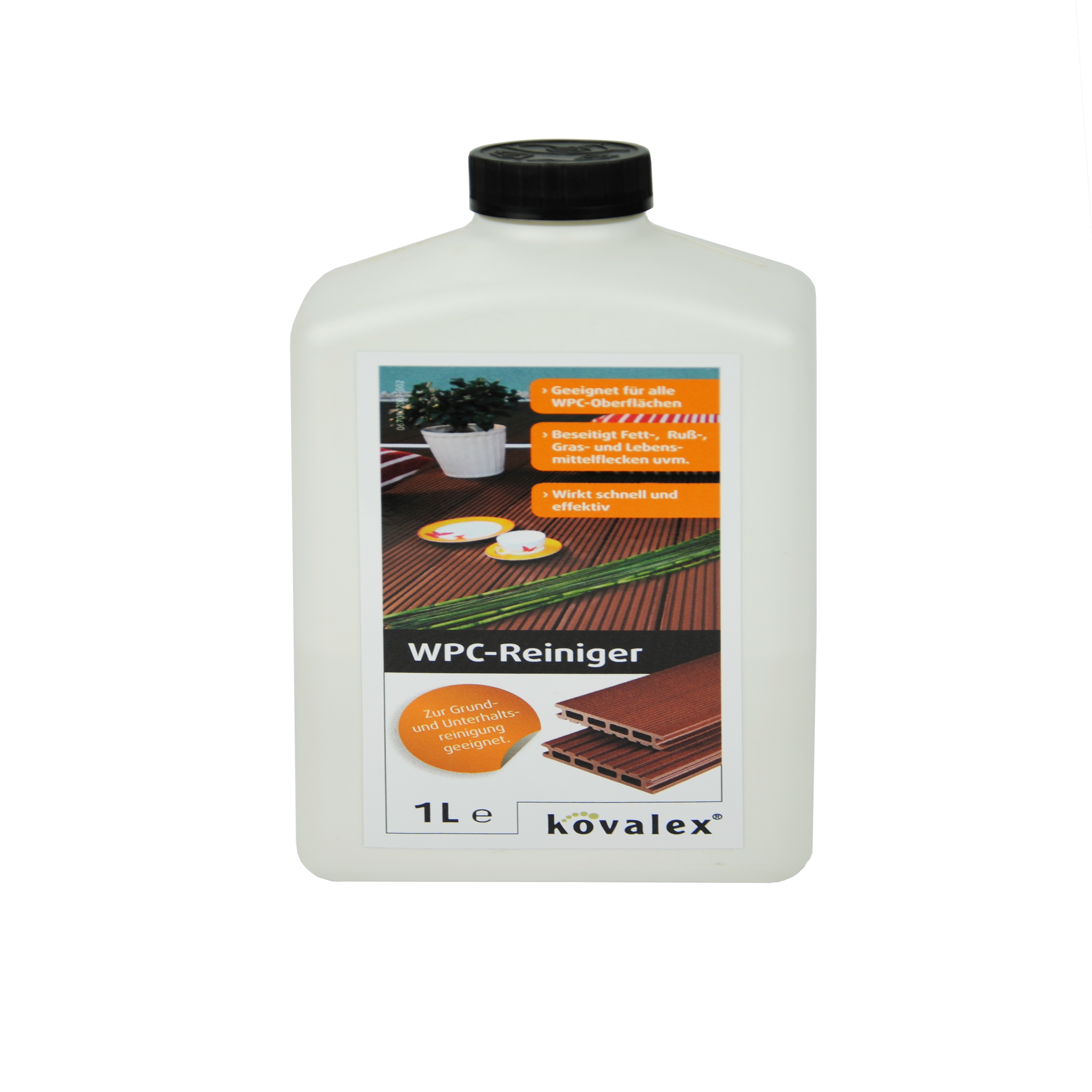 Detergente Kovalex per assi di pavimentazione in WPC