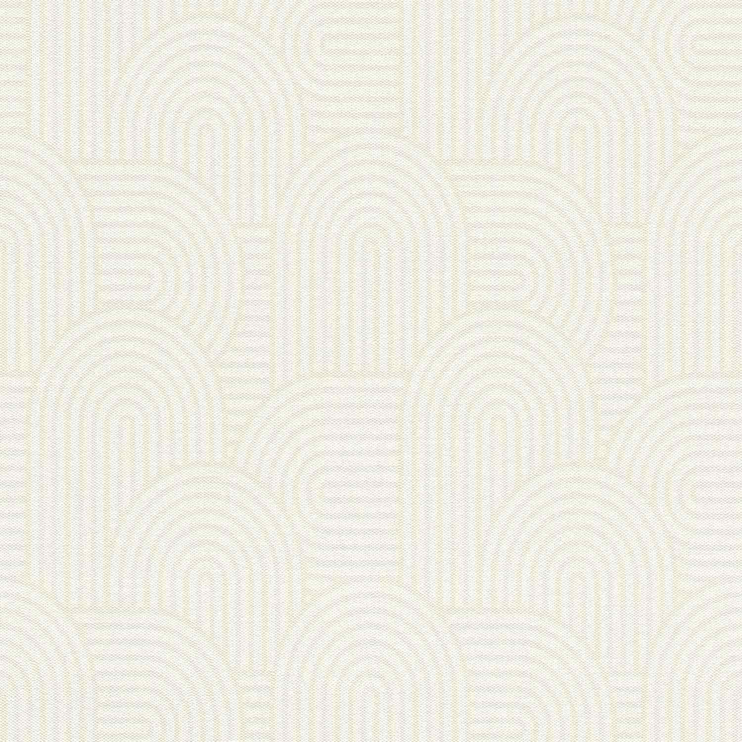 Quick Color Your Life 634136 Carta da parati in tessuto non tessuto Vintage Retro 0,53 x 10,05 m Beige