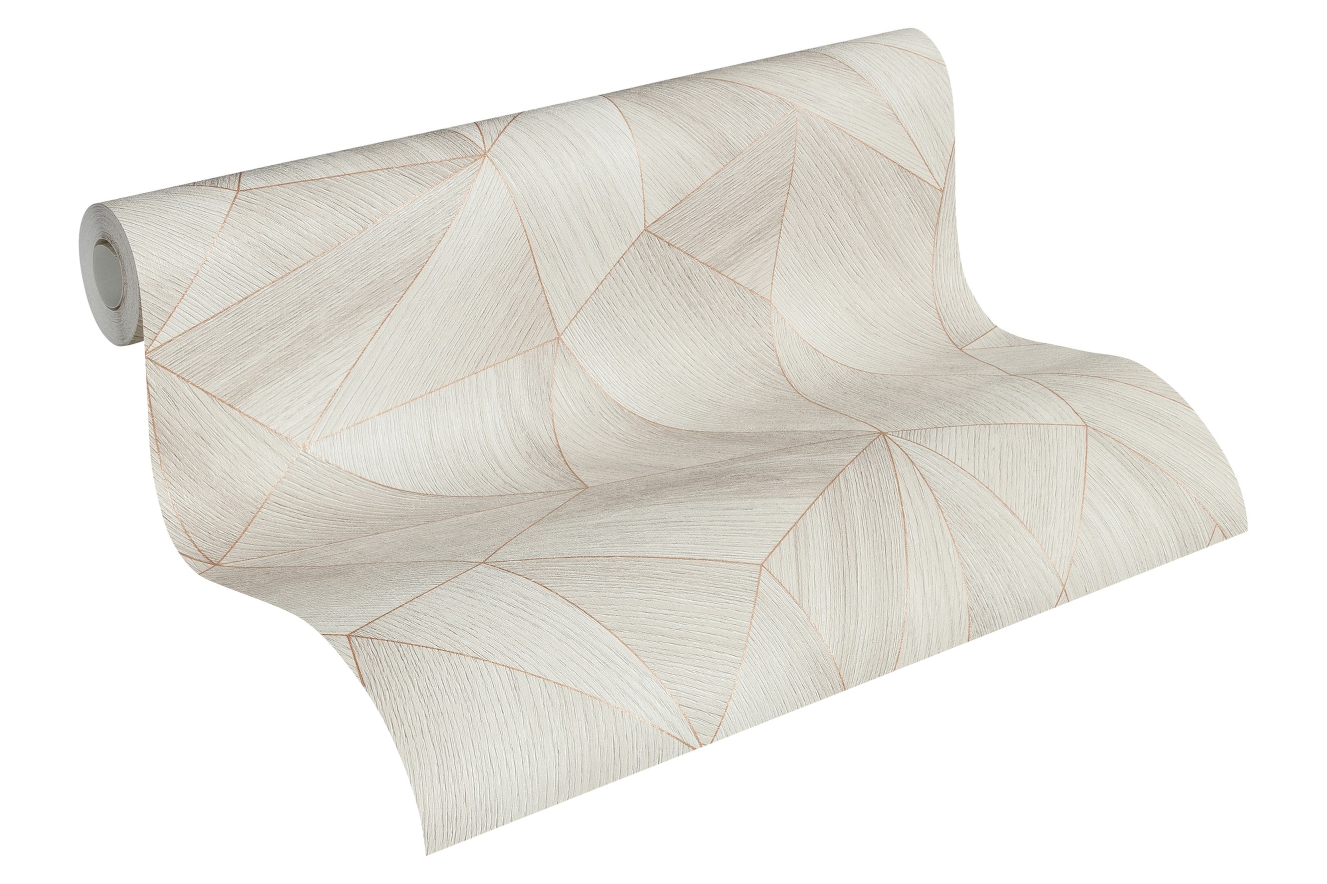 A.S. Creation Elements 361332 Carta da parati in tessuto non tessuto Ottica 3D 0,53 x 10,05 m Grigio