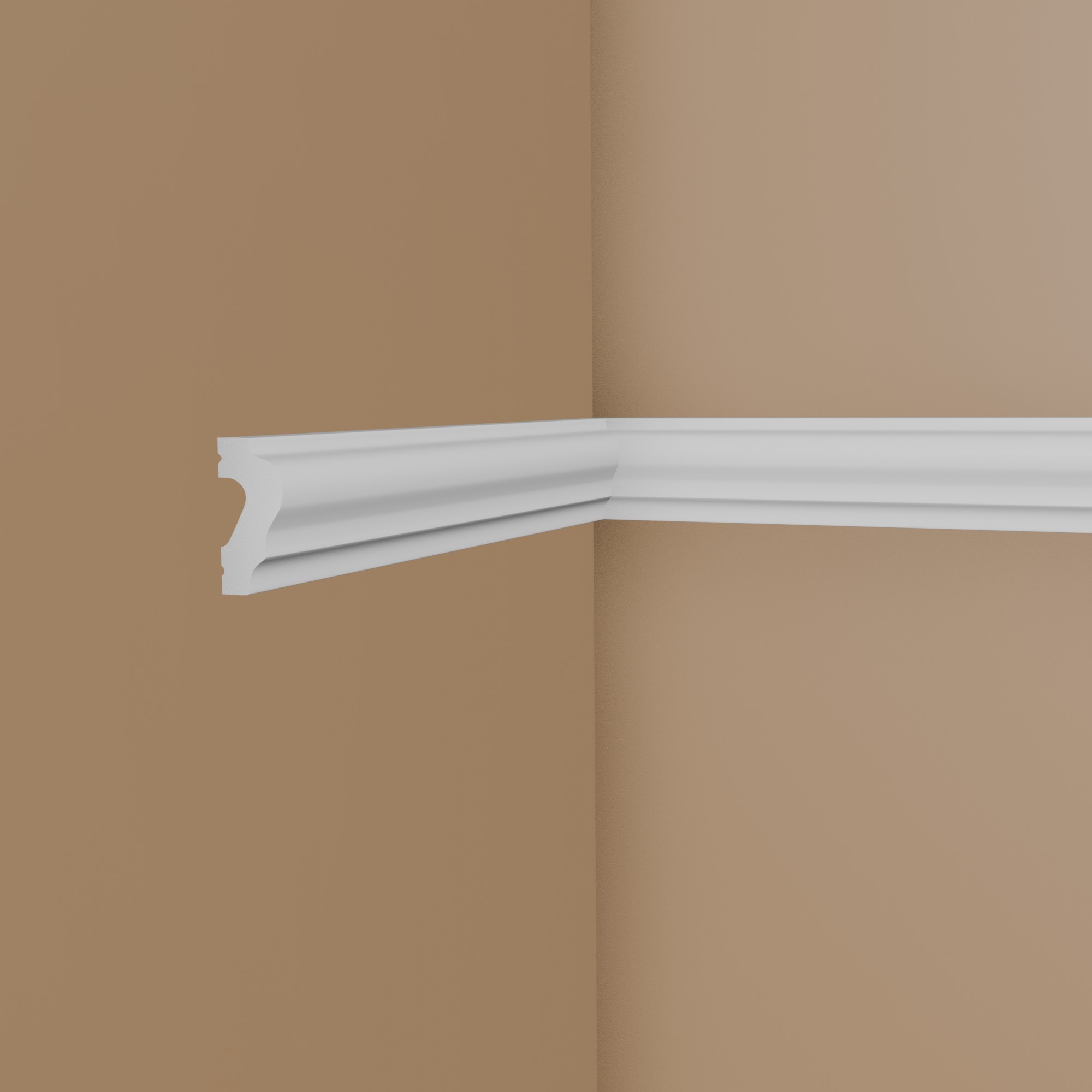 Modanatura decorativa NMC WL2 WALLSTYL modanatura murale 20 x 40 x 2000 mm polistirene bianco