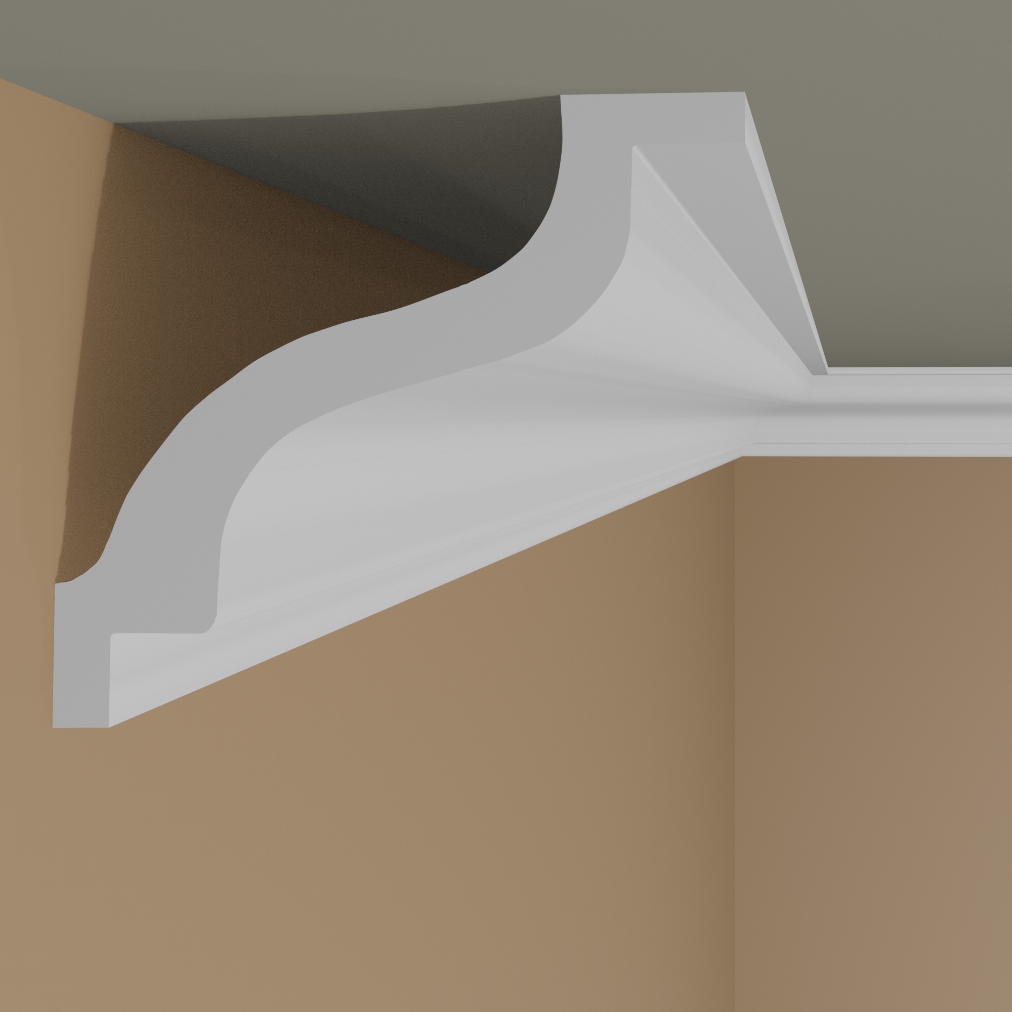 NMC Cornice K NOMASTYL Polistirene 70 x 70 x 2000 mm Bianco Modanatura per soffitto