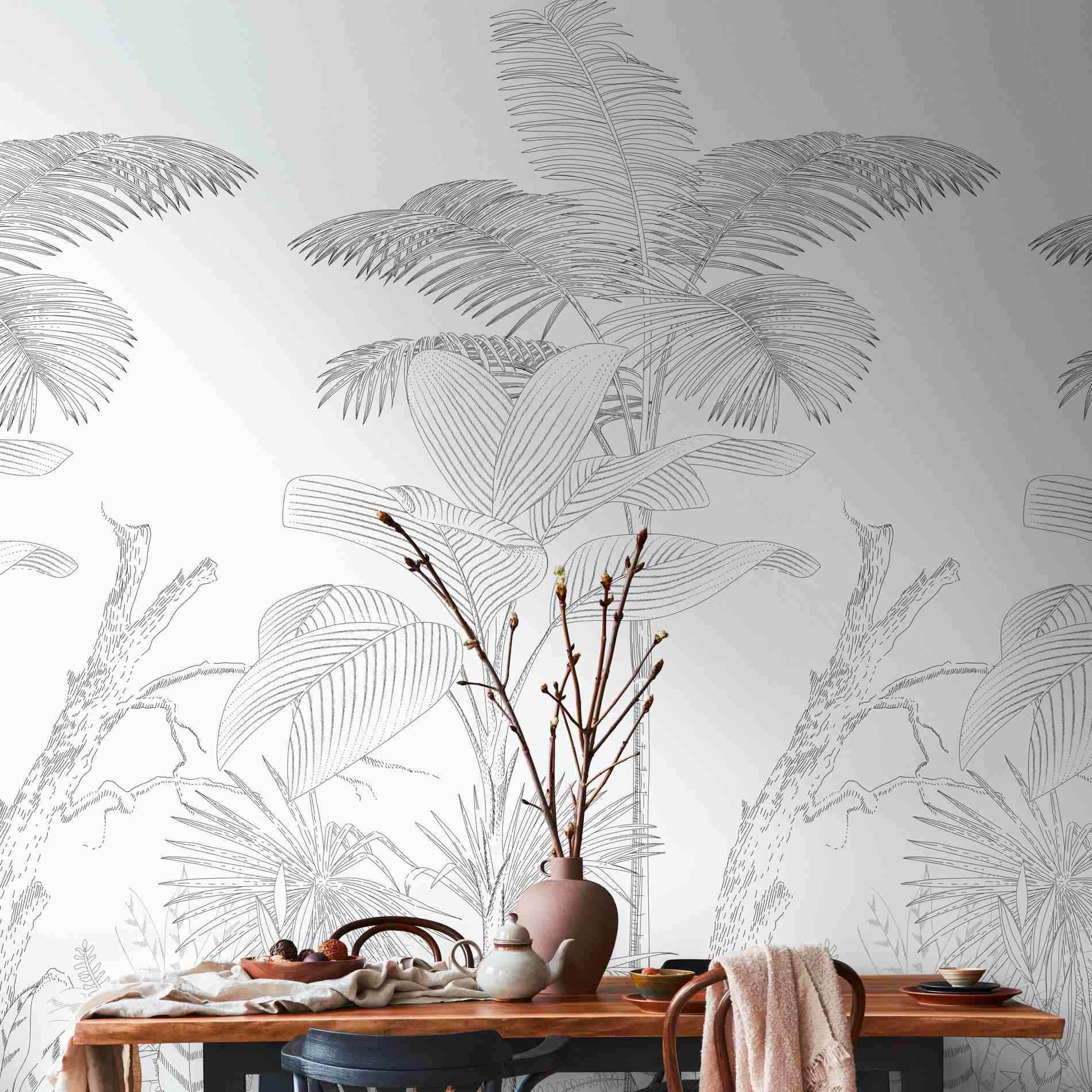 A.S. Creation Photo Wallpaper The Wall II 392141 Un motivo per rotolo Jungle Black