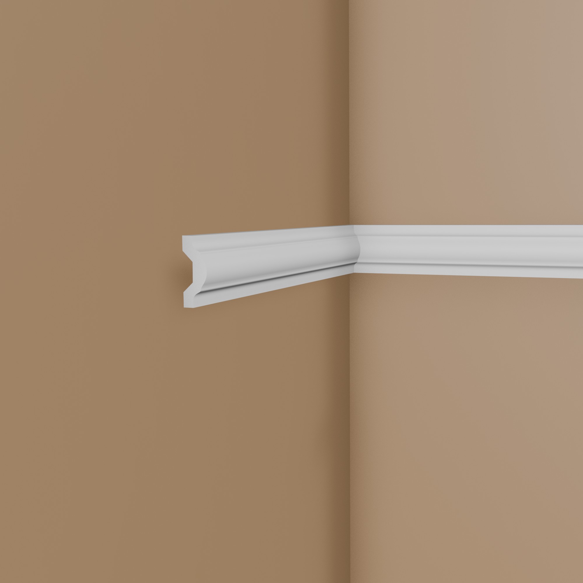 Modanatura decorativa in stucco bianco Mardom MDD351 Profoam 25 x 76 x 2000 mm