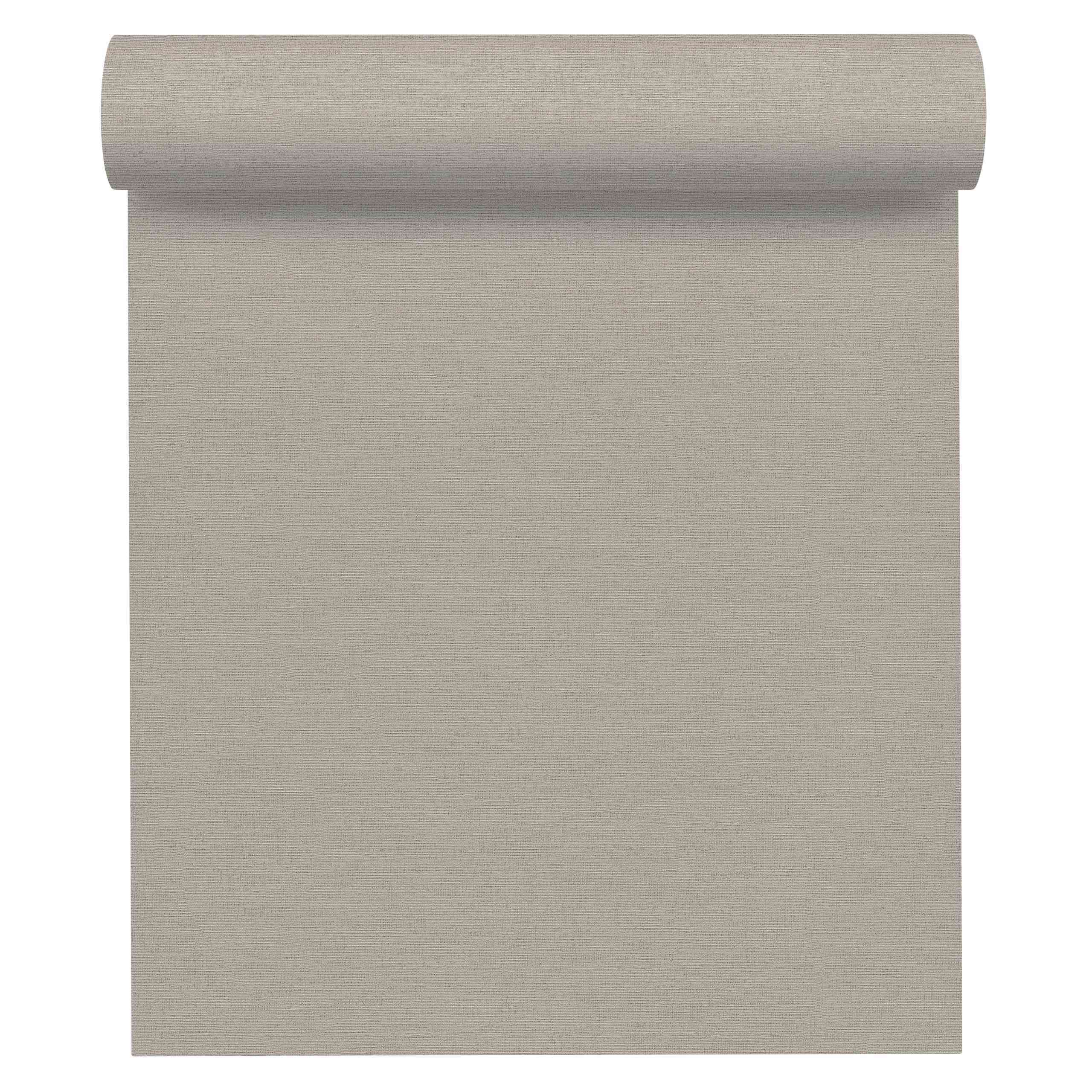 A.S. Creation Origine etnica 306894 Carta da parati in tessuto non tessuto Tinta unita University 0,53 x 10,05 m Grigio