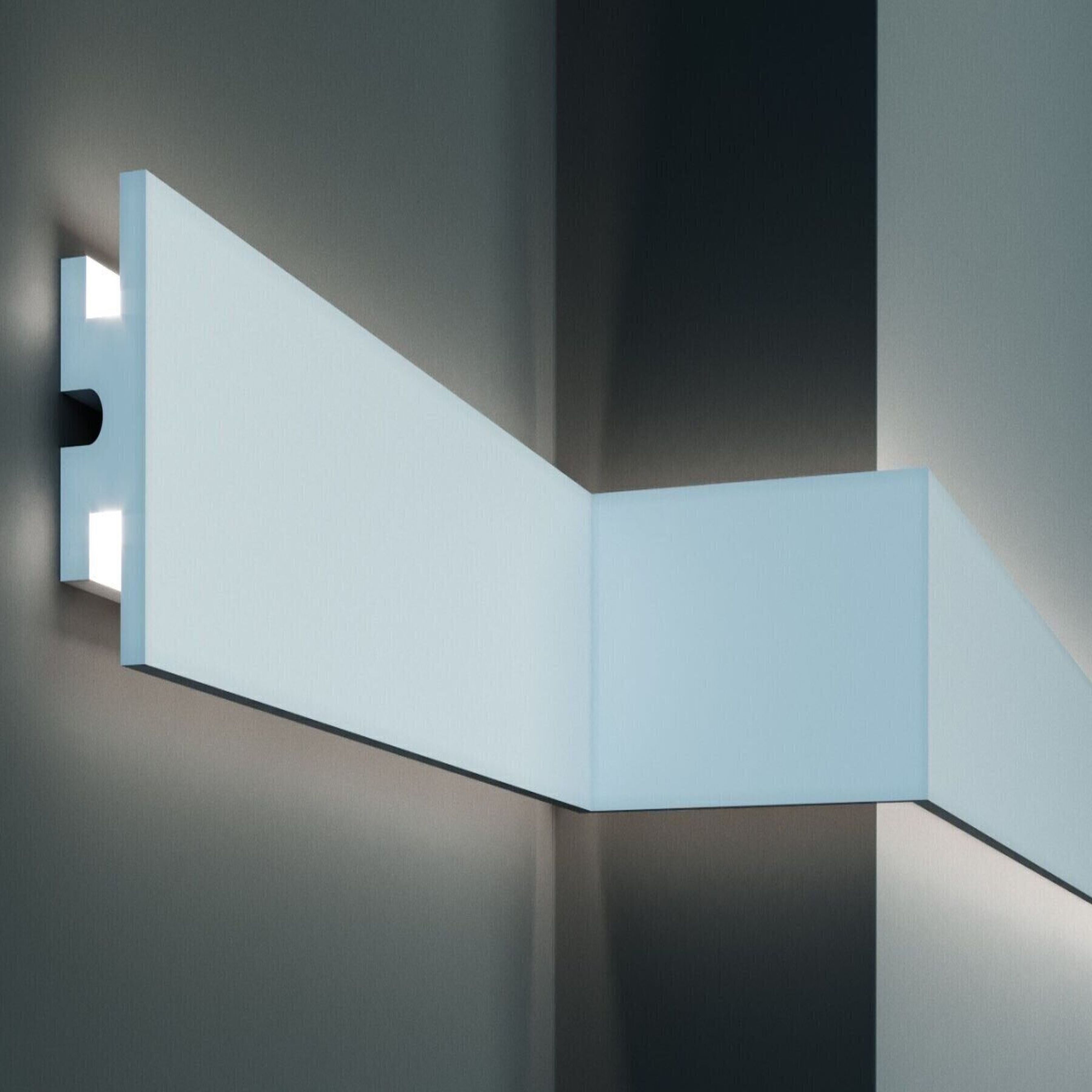 Striscia luminosa Elite Decor KD302 Striscia per soffitto in polistirene bianco 120 x 40 x 1150 mm