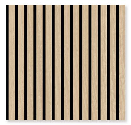 Pannello acustico modulare JANGAL 520 x 520 x 10 mm Pannello acustico 3D in vero legno di quercia Fanal