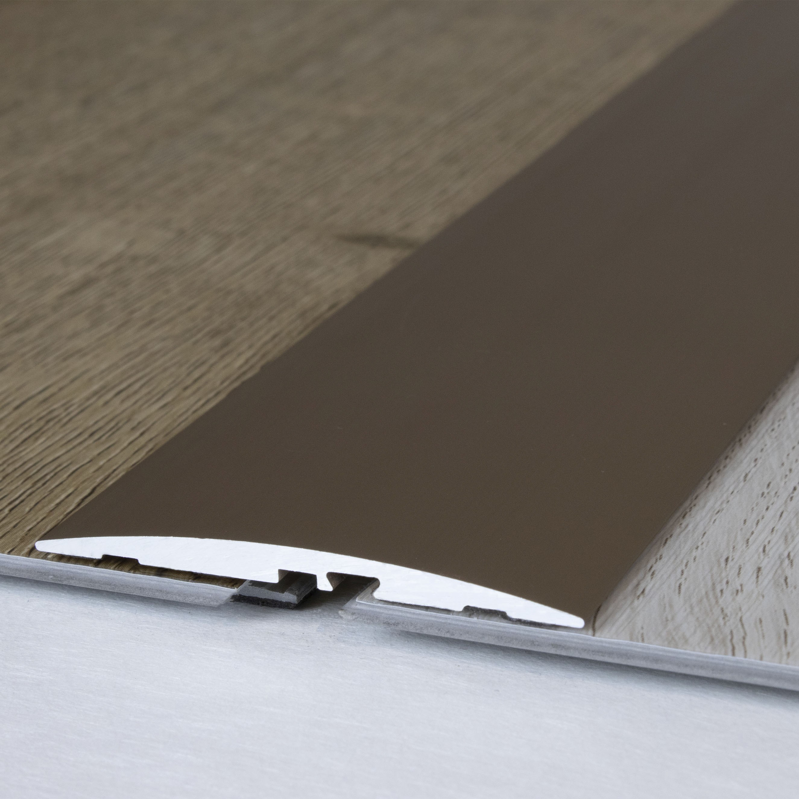 Profilo di transizione PROVISTON, altezza 4 mm, larghezza 58 mm, striscia di transizione, alluminio