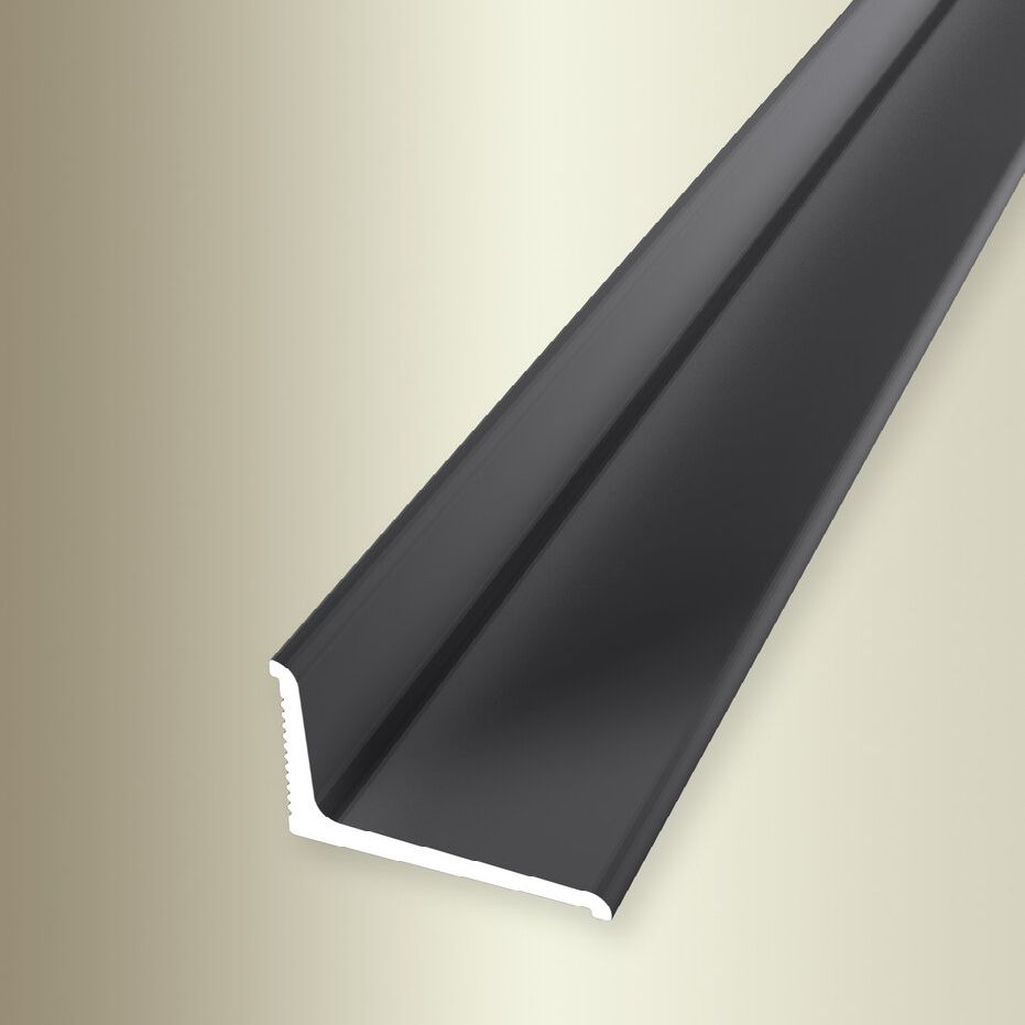 Profili di bordatura e finitura Küberit, altezza 12 mm, larghezza 18 mm, lunghezza 2700 mm, alluminio anodizzato