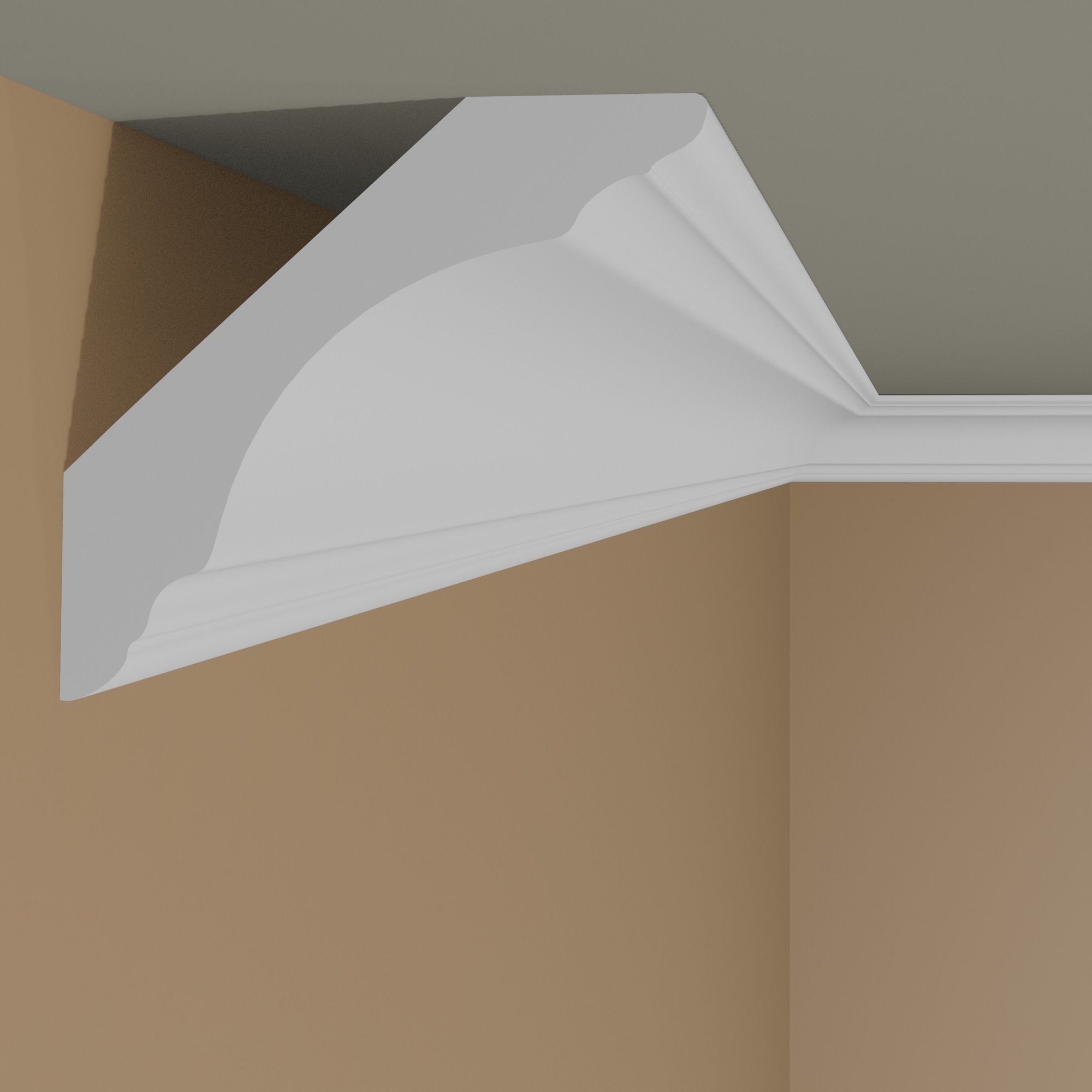 Modanatura per soffitto Mardom MDB167 Profoam 55 x 55 x 2000 mm Cornice bianca Classic