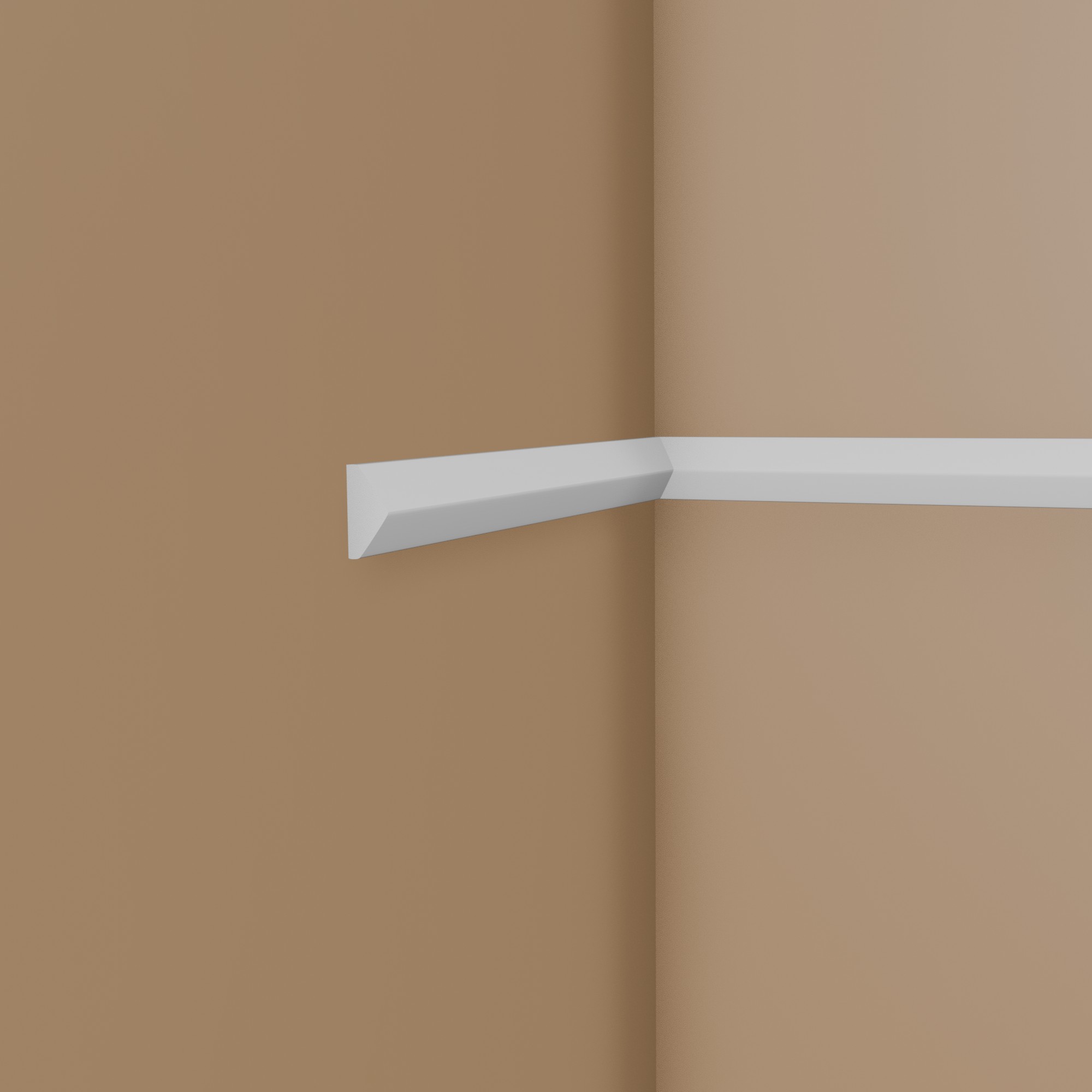 PROVISTON Modanatura decorativa "RM022" 10 x 20 x 2000 mm Bianco Modanatura murale Decorazione murale Alta qualità