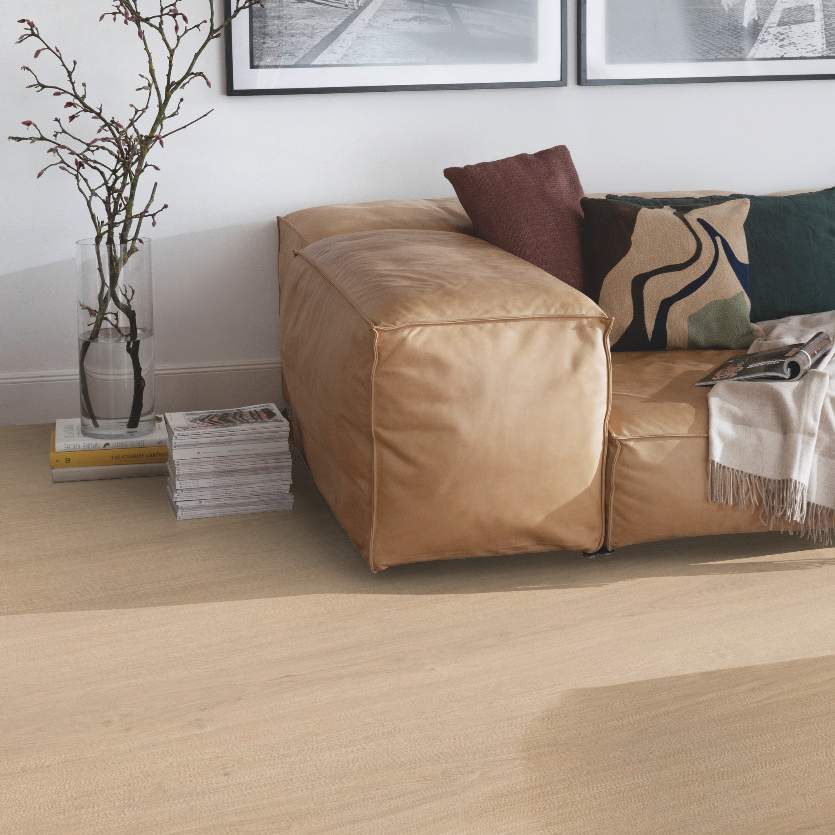Click Laminate EL1009 1292 x 246 x 8 mm Pavimento laminato resistente all'acqua, effetto legno, rovere beige NKL32