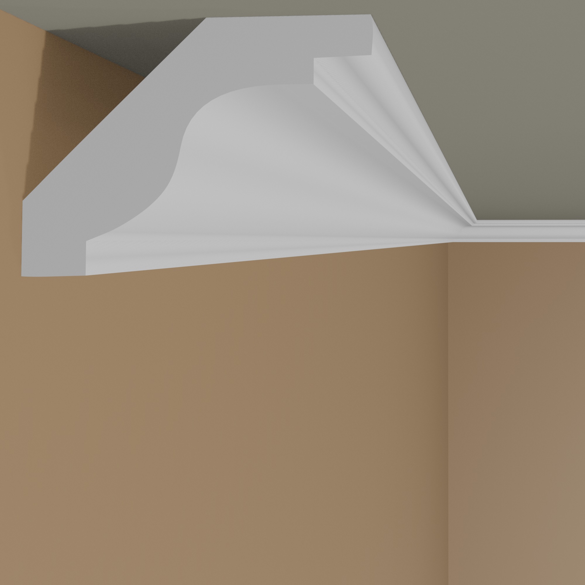 Modanatura per soffitto Mardom MDB135 Profoam 35 x 28 x 2000 mm Modanatura decorativa bianca