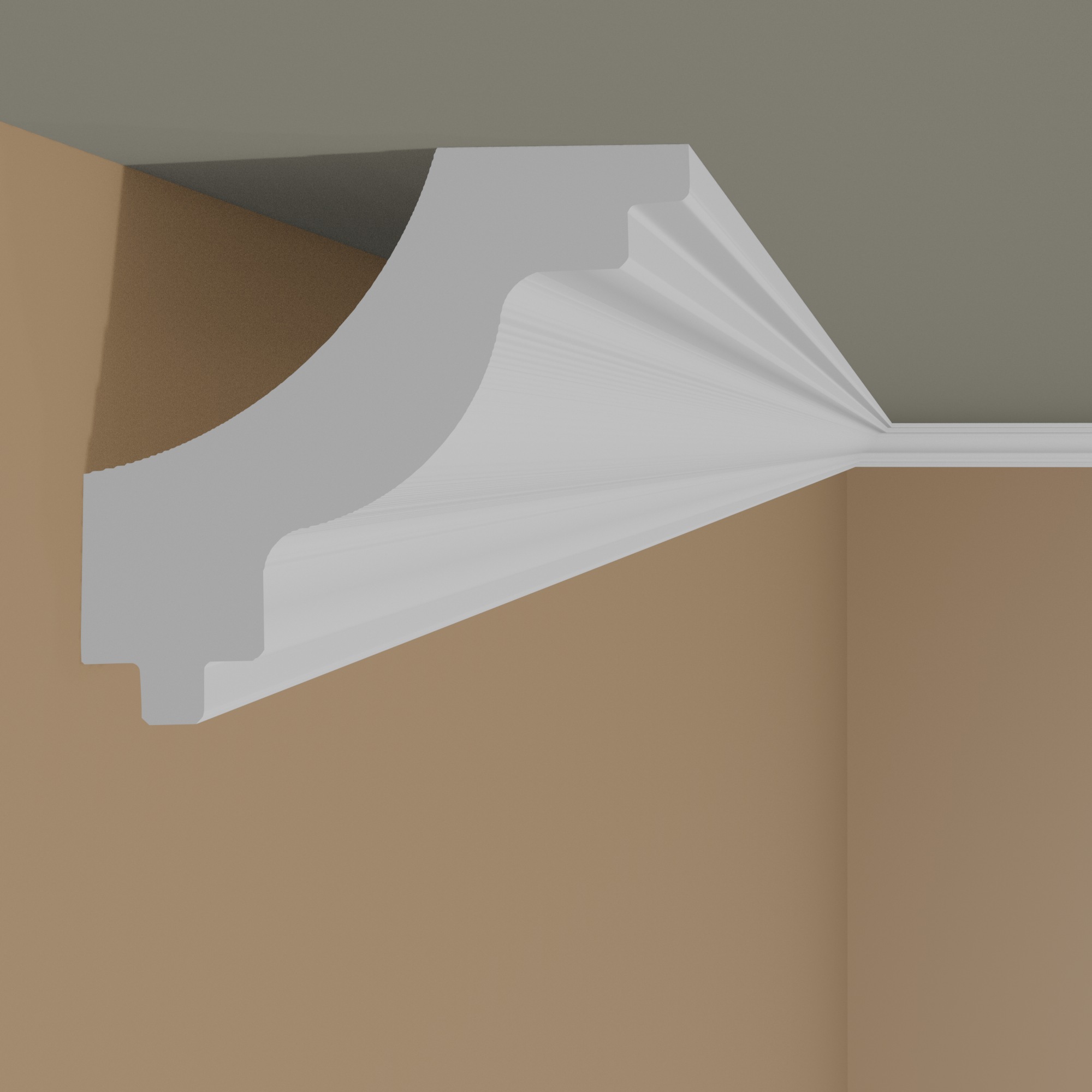 NMC Cornice J NOMASTYL Polistirene 50 x 45 x 2000 mm Bianco Modanatura per soffitto