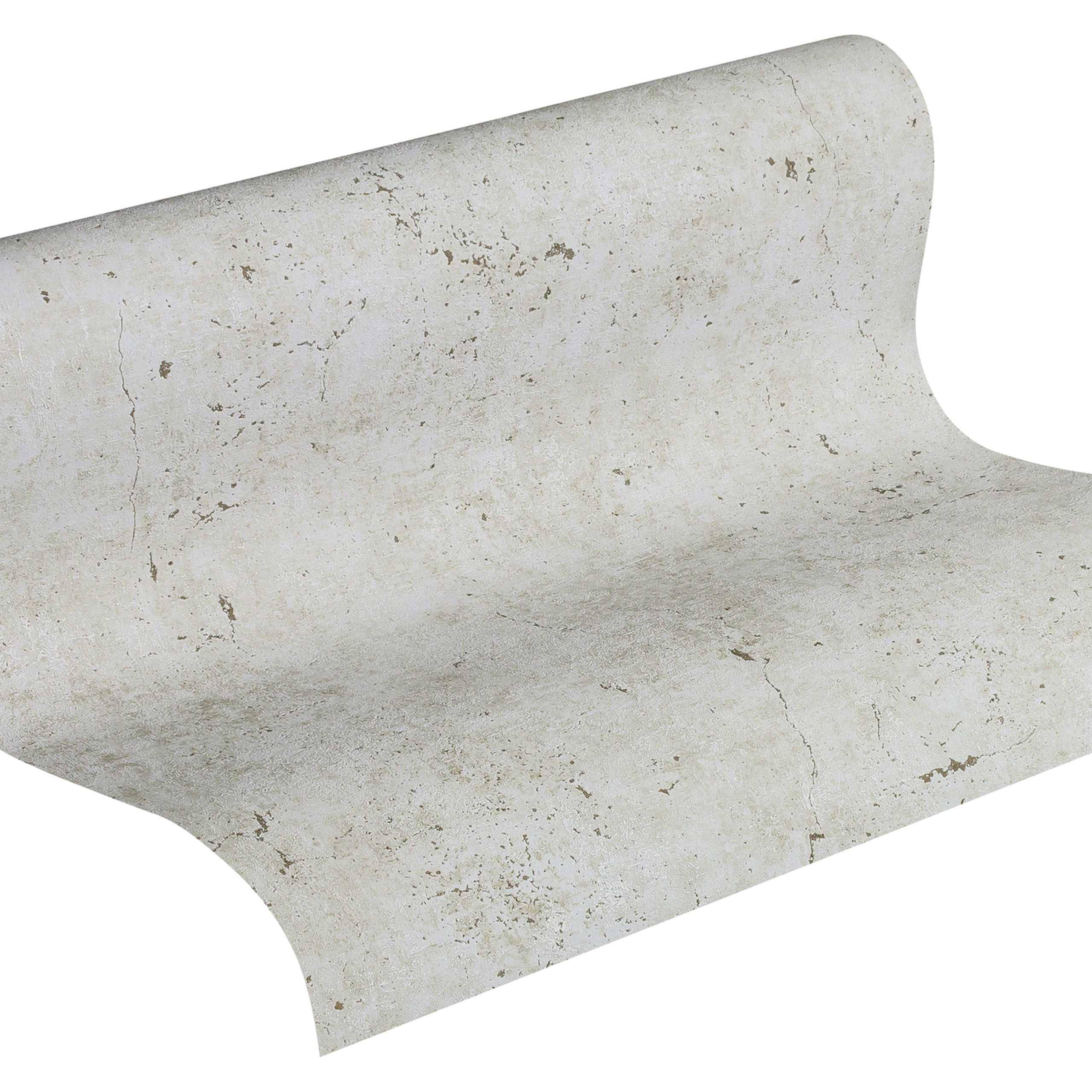 A.S. Creation Metropolitan Stories 369112 Carta da parati in tessuto non tessuto Effetto pietra 0,53 x 10,05 m Grigio