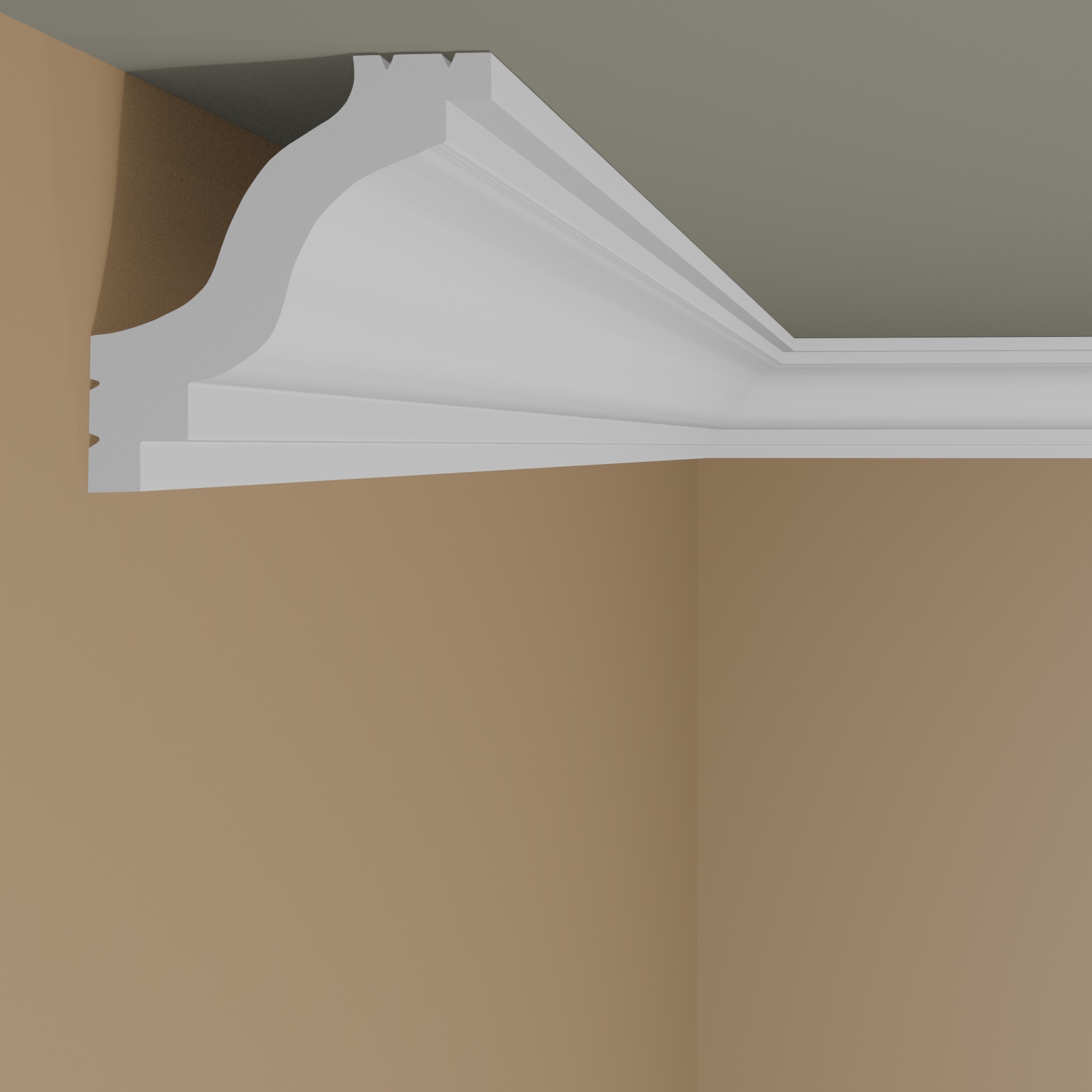Modanatura per soffitto NMC WT6 WALLSTYL 40 x 40 x 2000 mm polistirene bianco