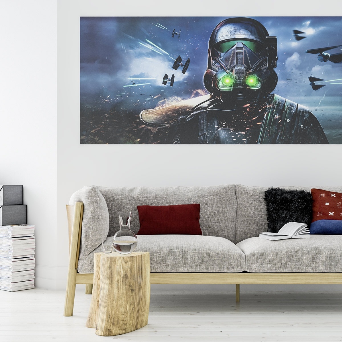 Carta da parati fotografica Komar Star Wars Deathtrooper 100 x 250 cm Carta da parati con stampa digitale Tessuto non tessuto Soldati d'élite Impero