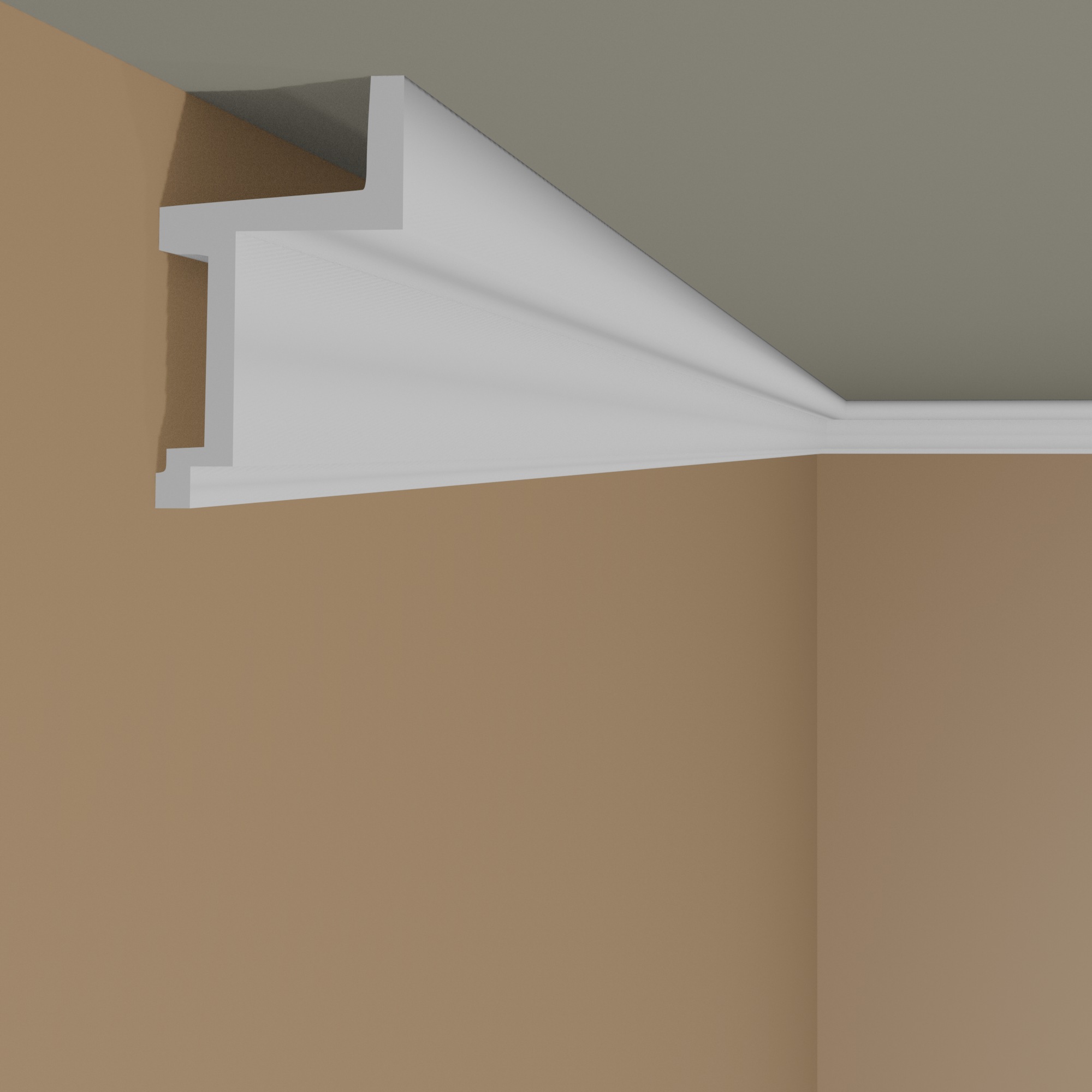 Cornice per soffitto Mardom MDB115 Profoam 60 x 110 x 2000 mm cornice angolare bianca