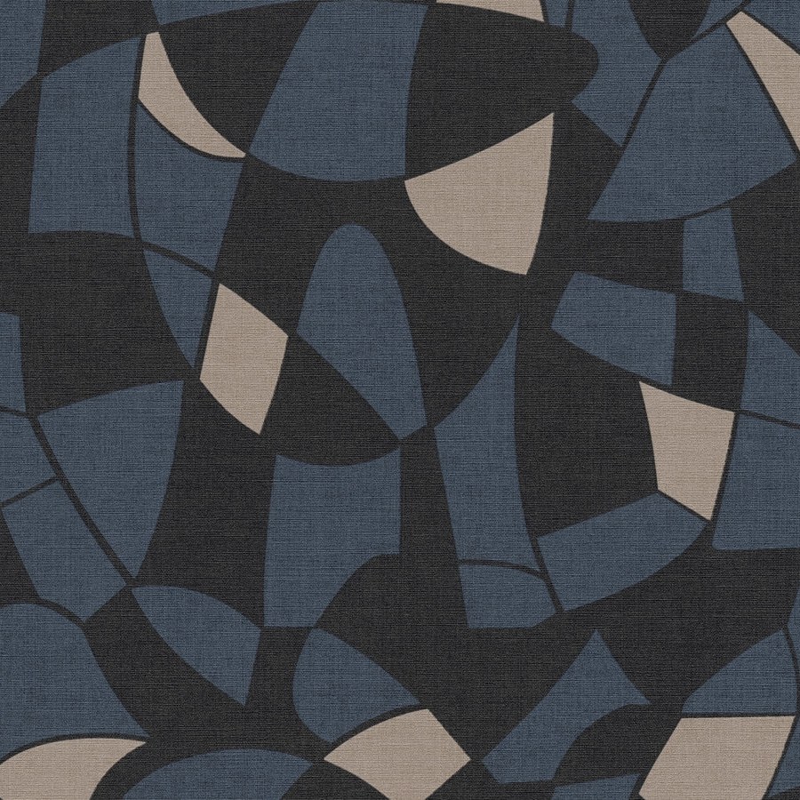 A.S. Creation Antigua 390935 Carta da parati in tessuto non tessuto Grafica 10,05 x 0,53 m Nero