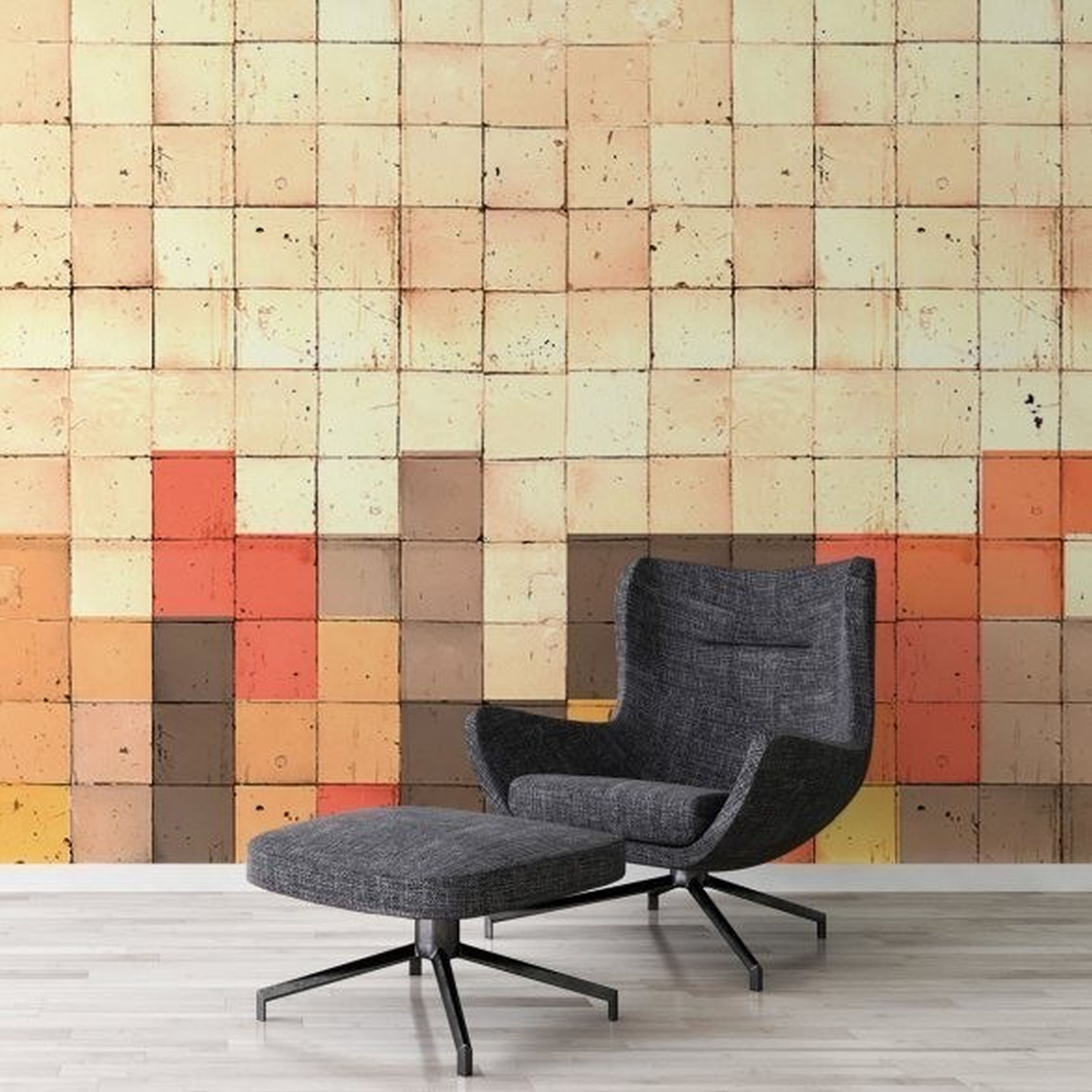 A.S. Creation Atelier 47 DD116980 Carta da parati fotografica Tessuto non tessuto 600 x 270 cm Moderno Arancione