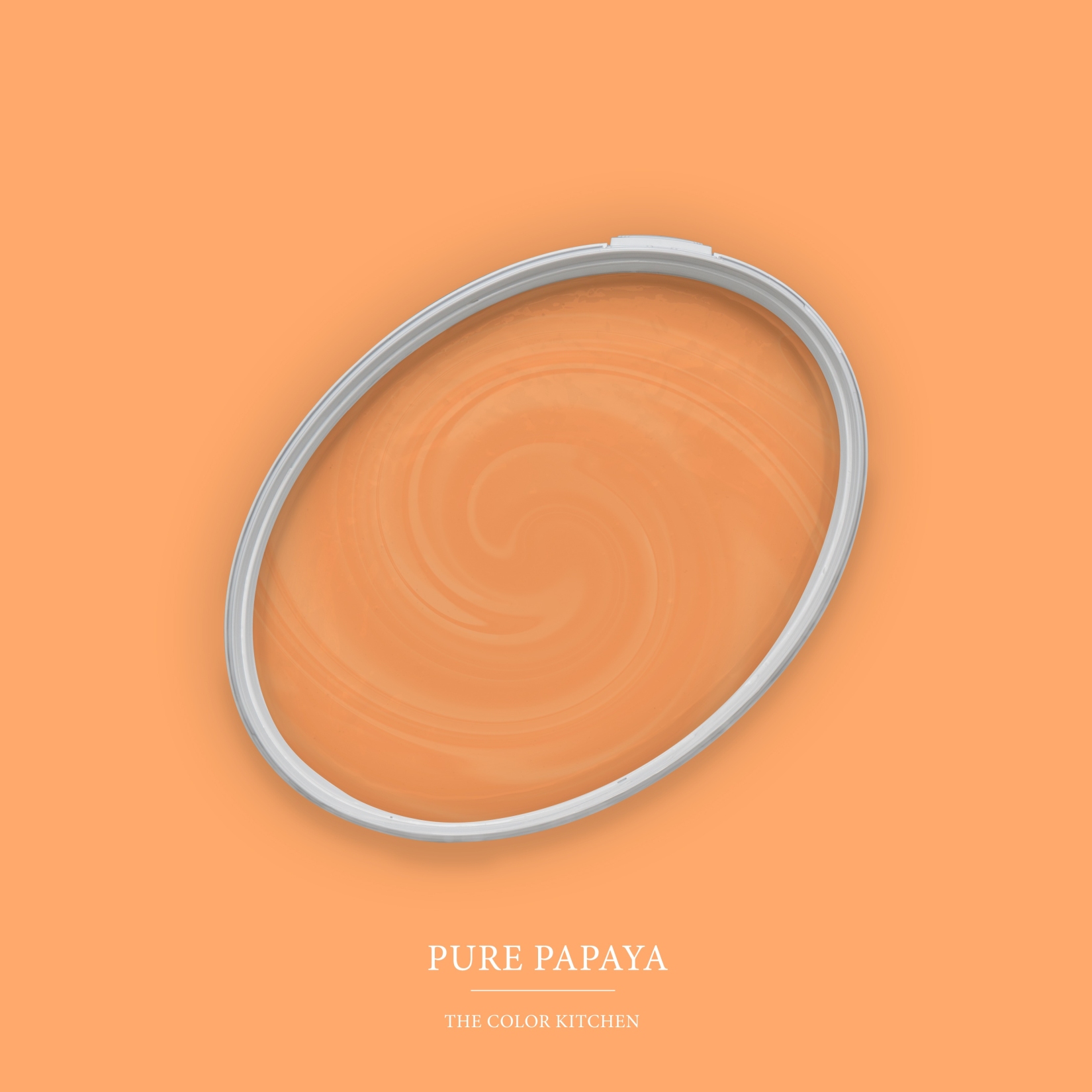 Pittura murale arancione opaca The Color Kitchen Pure Papaya Pittura a emulsione per interni esclusiva, ad alta coprenza