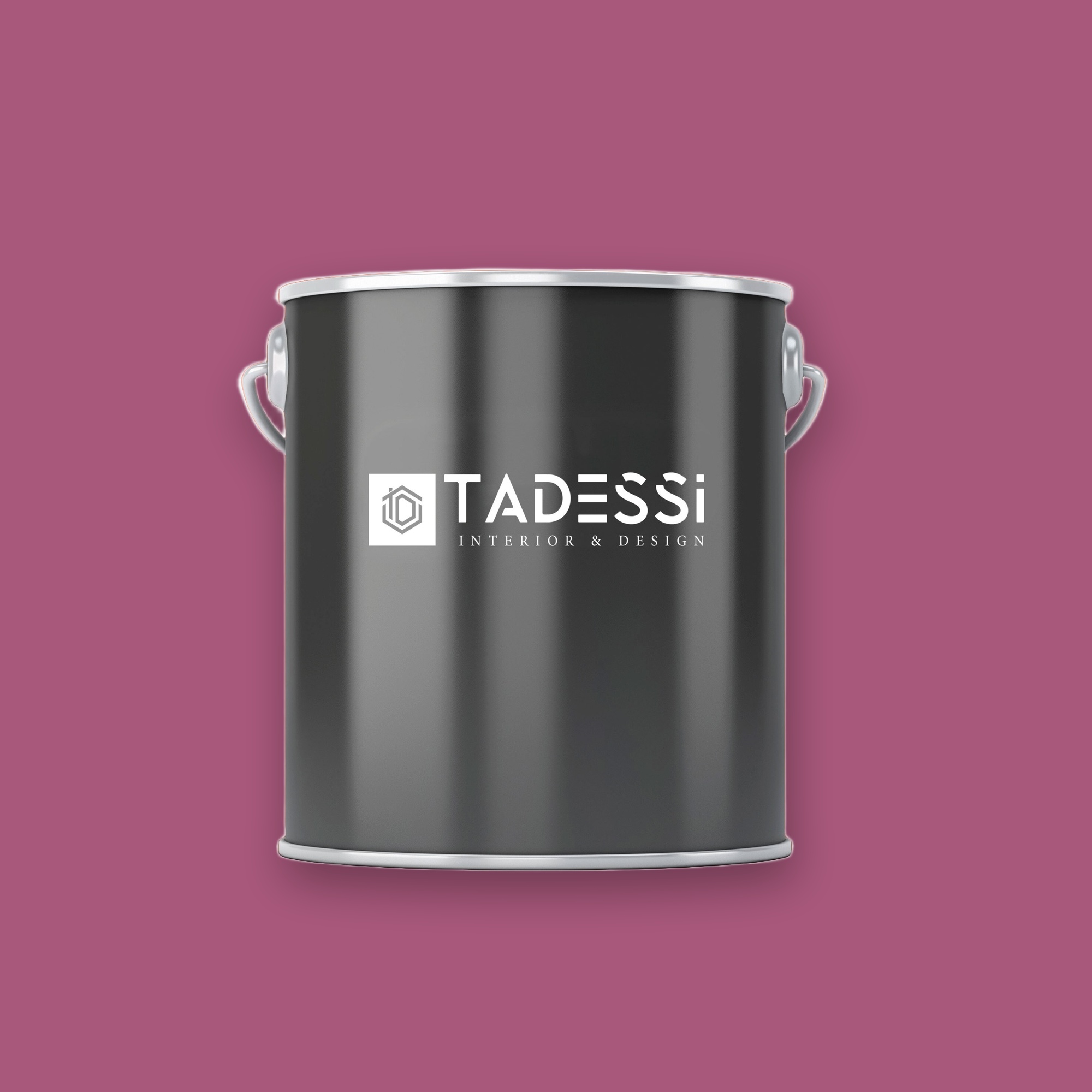 TADESSI Wall Select - Pittura murale rosa - Borgogna - Pittura per interni di alta qualità - Colore intenso e vibrante