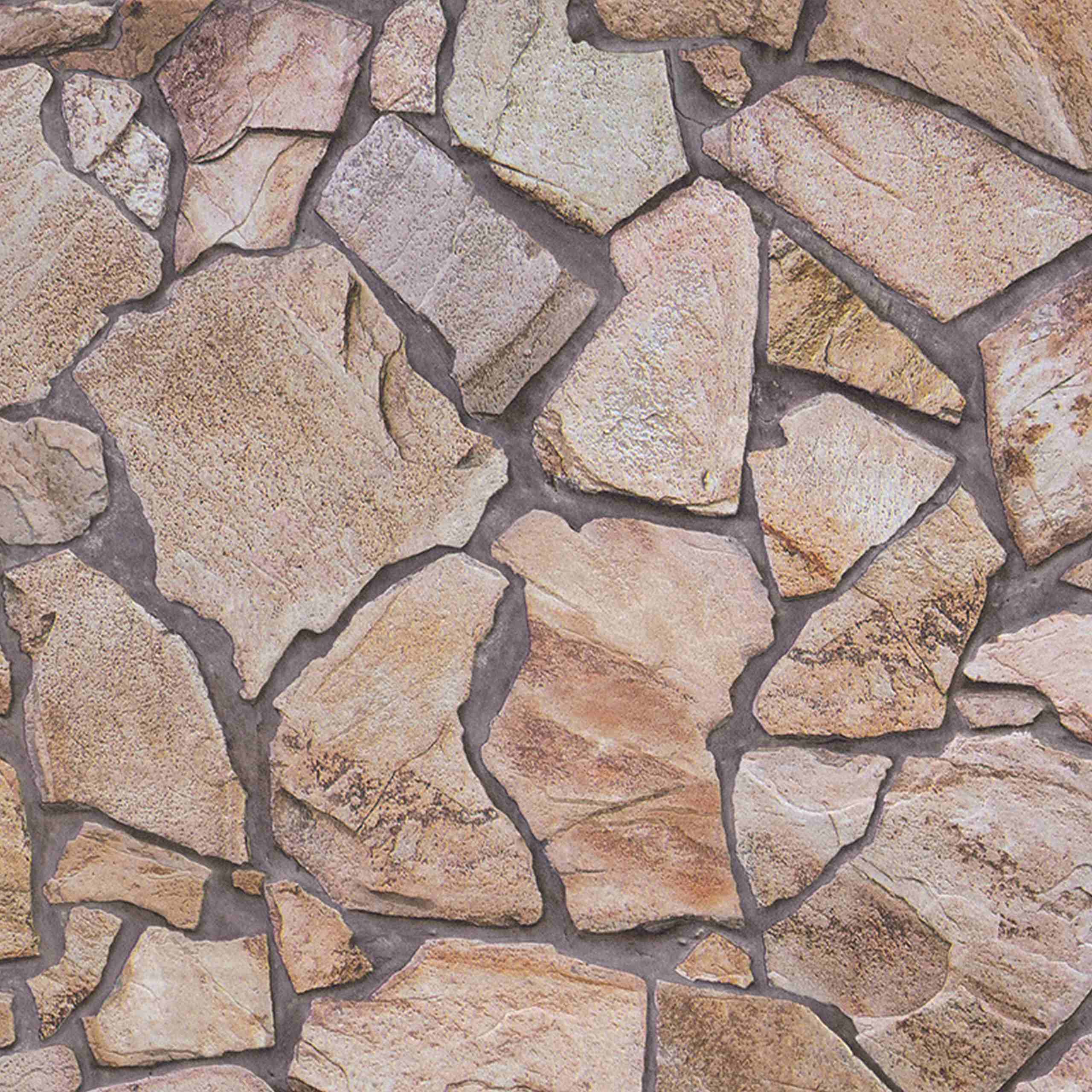 A.S. Creation Wood'n Stone 927316 Carta da parati in tessuto non tessuto Effetto pietra 0,53 x 10,05 m Beige